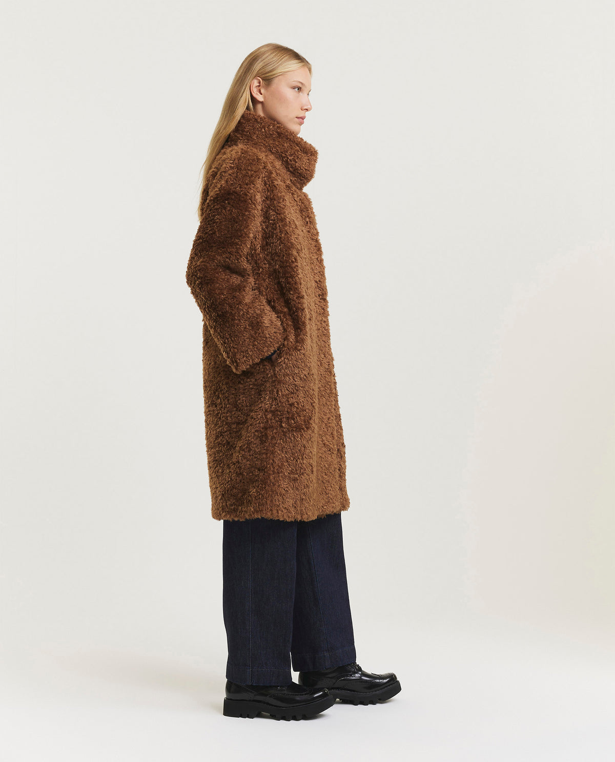 Faux fur jas