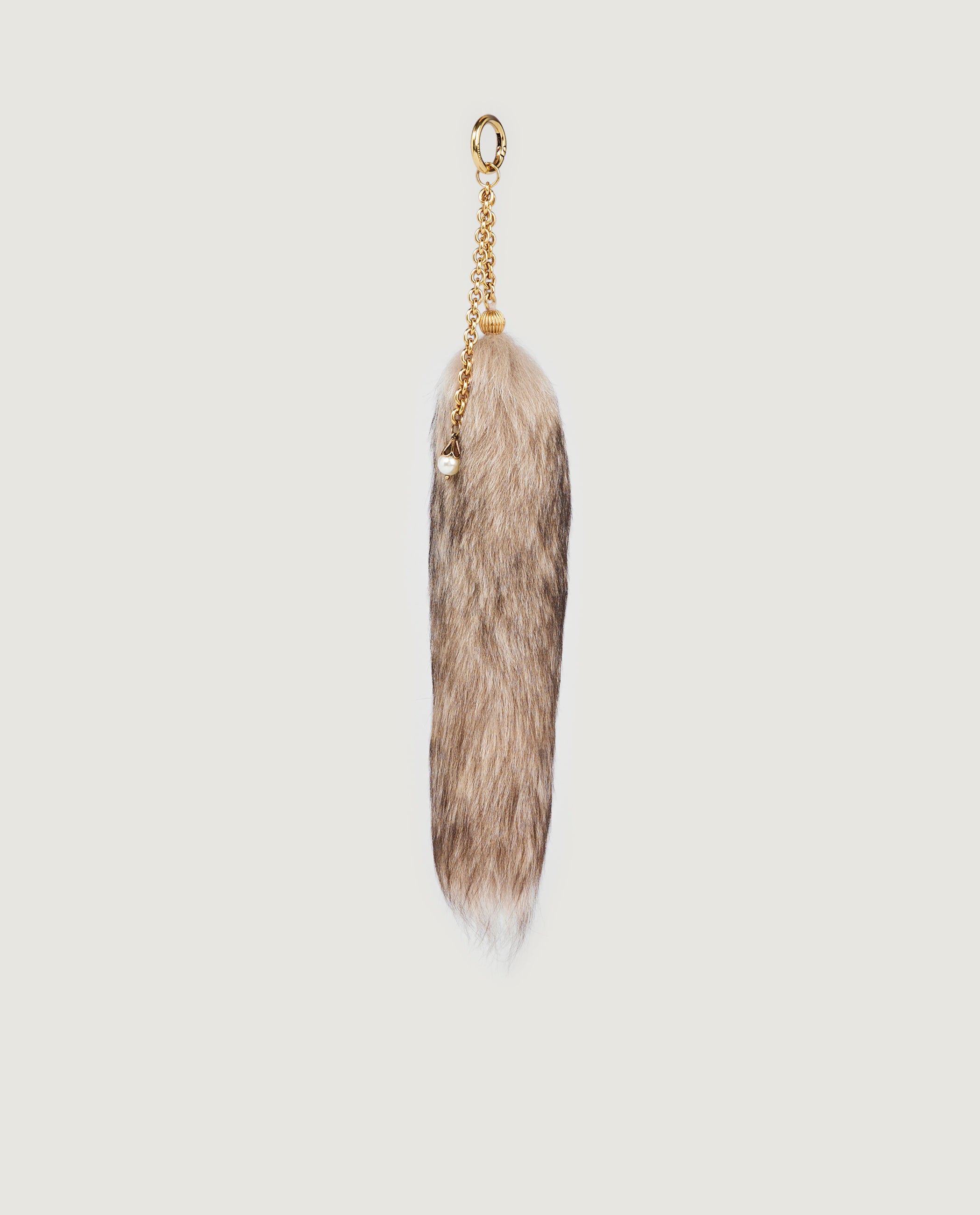 Shearling Treasure Tails Charm - Lichtbruin