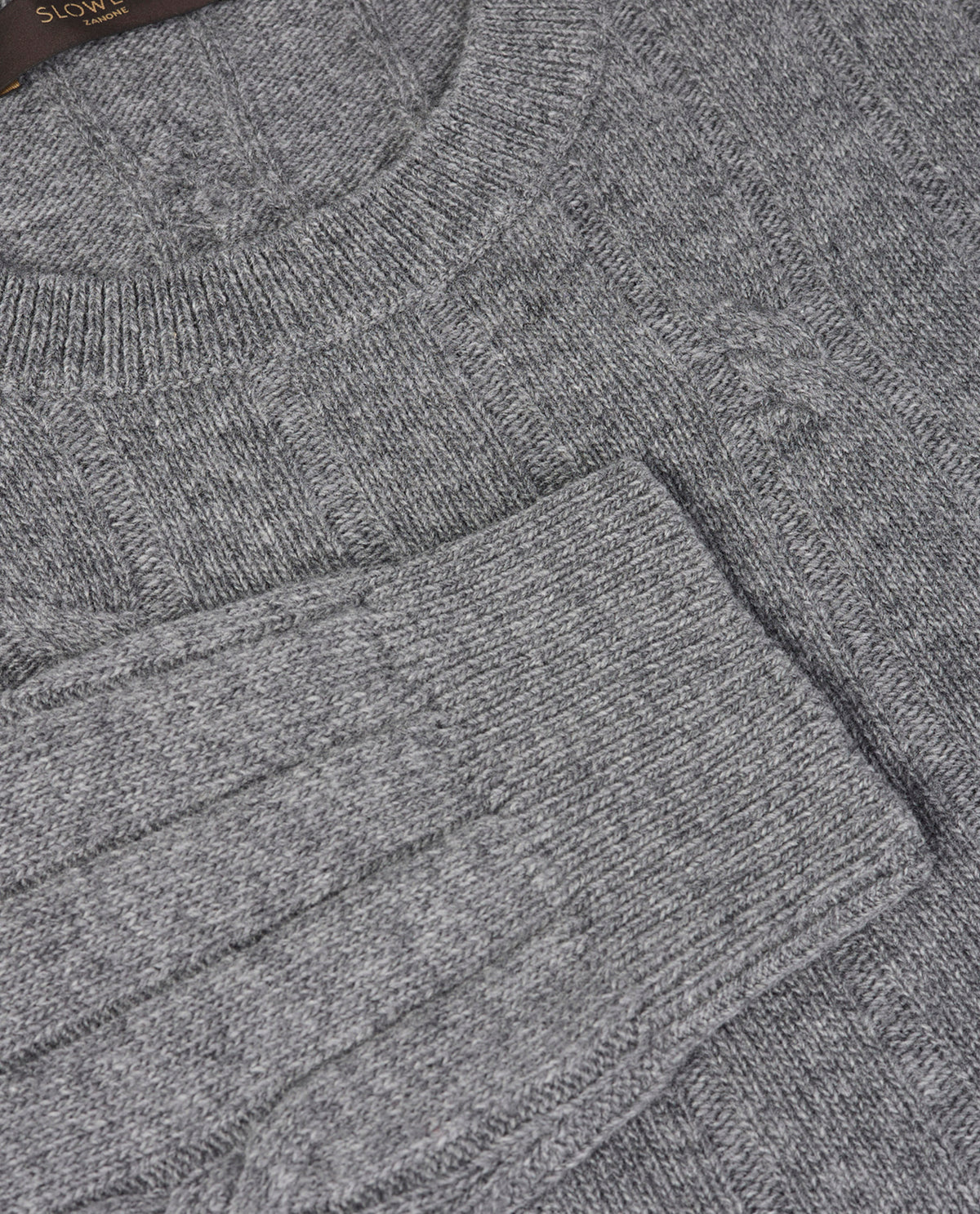 Wool Cashmere Cable Jersey