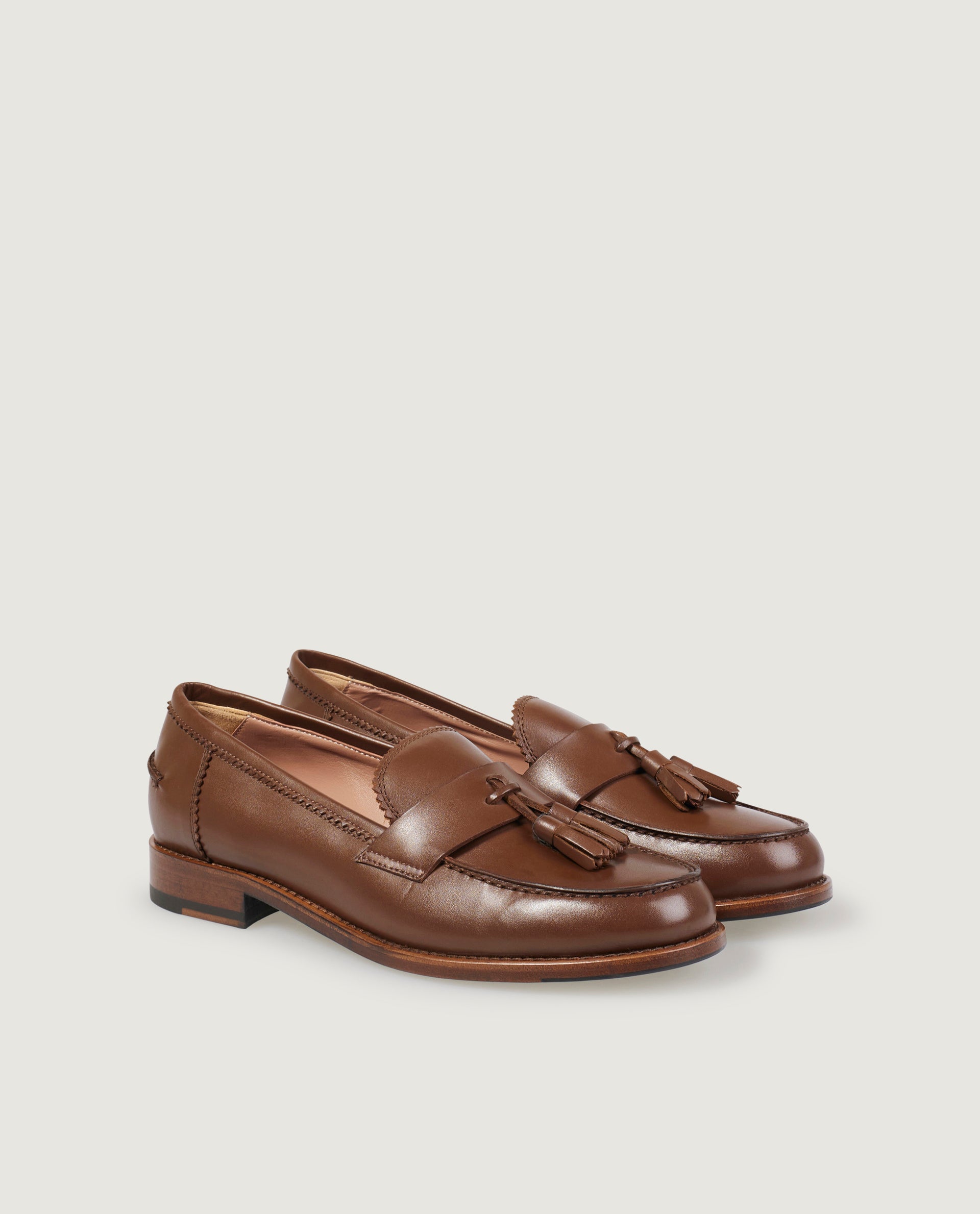 Leather loafers