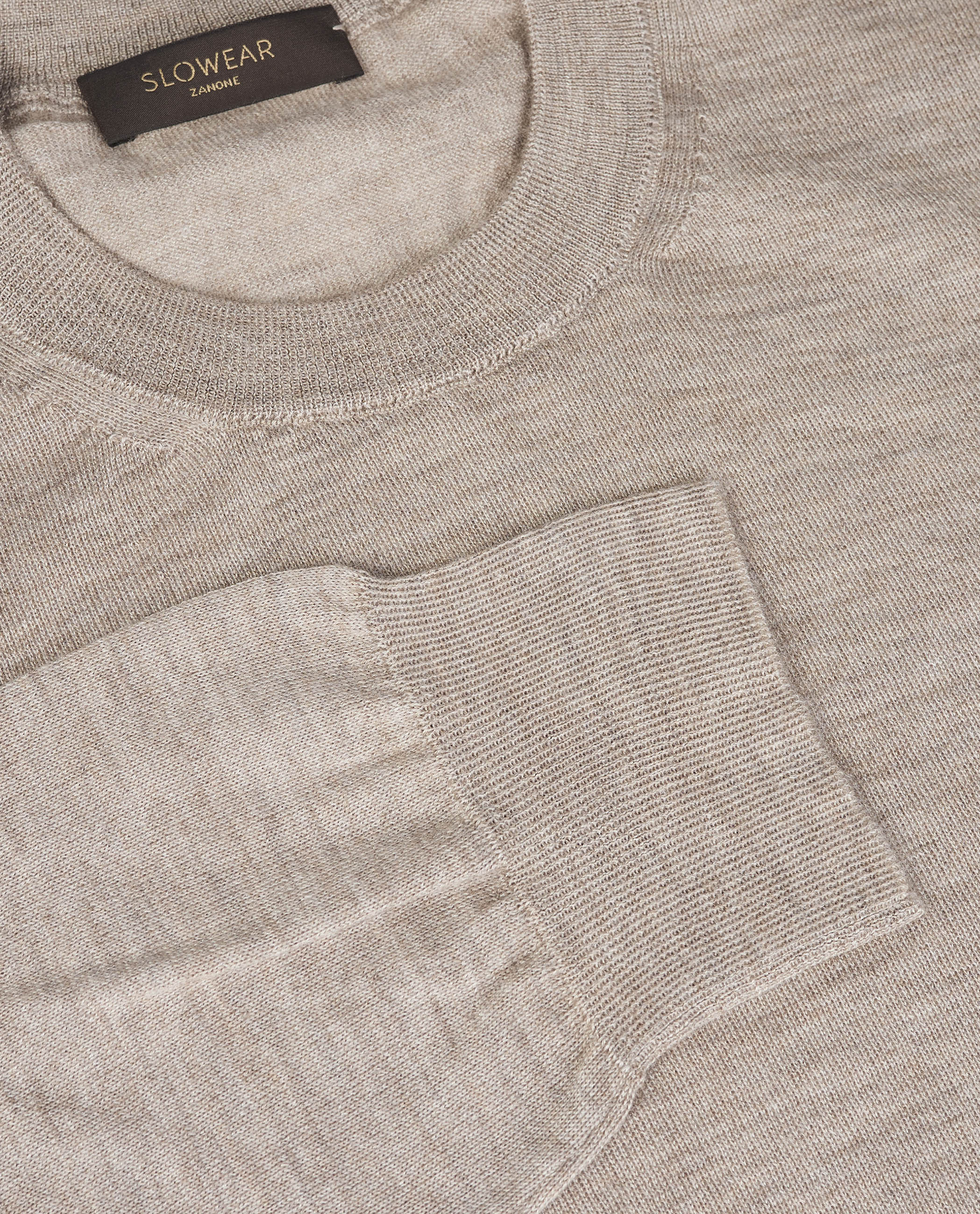 Cashmere Zijden Trui - Lichtbruin