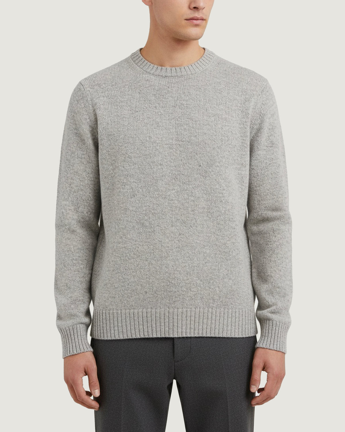 Round Neck Melange Sweater