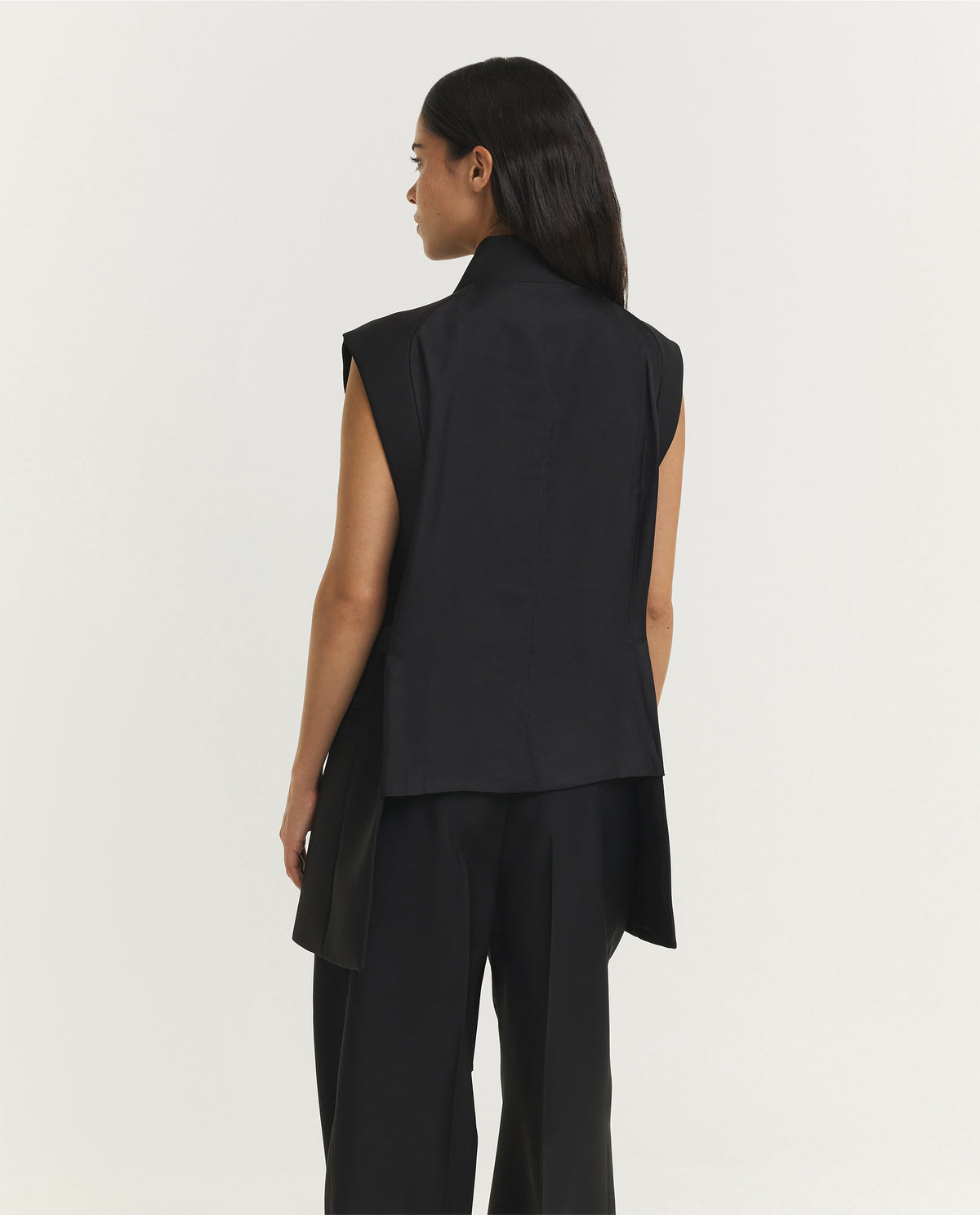 Reimagined Oversized Gilet - Zwart