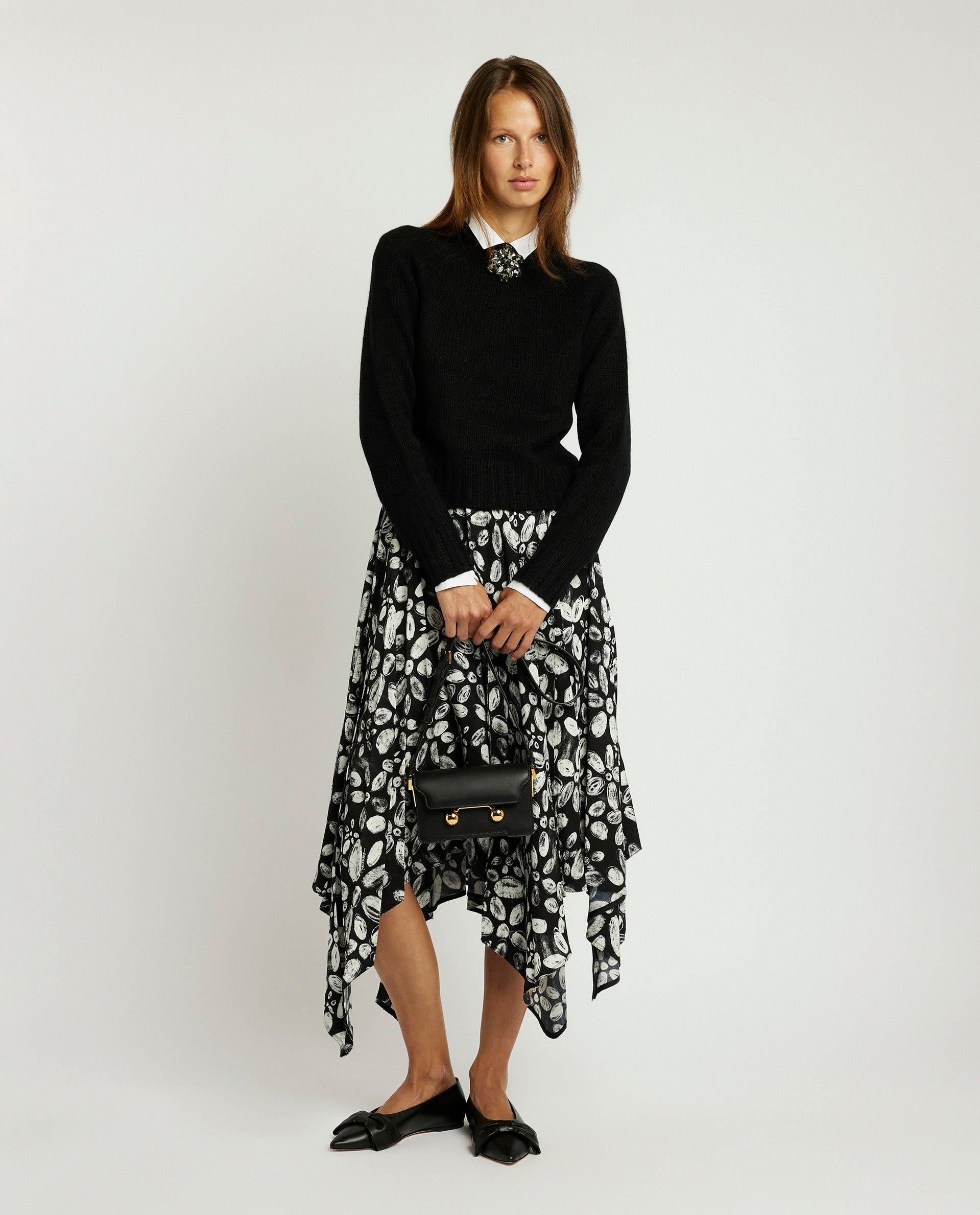 Assymetrische midi rok