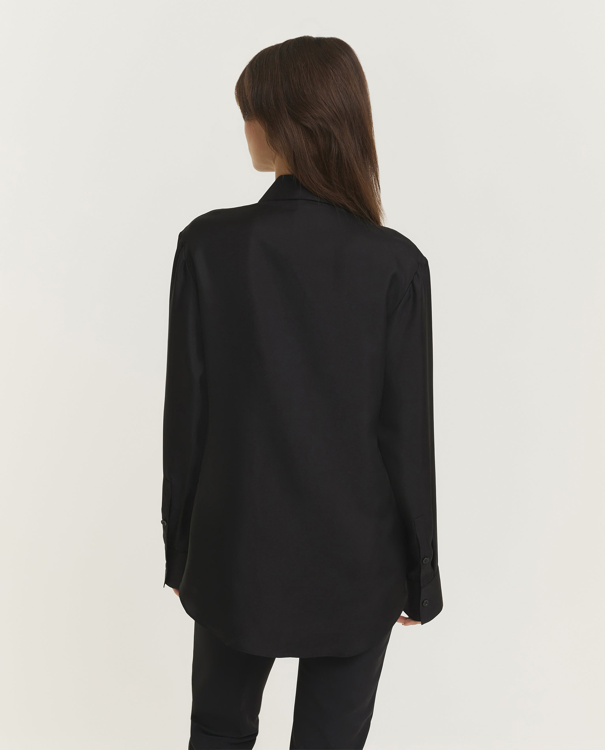 Hammered Silk Knotted Shirt