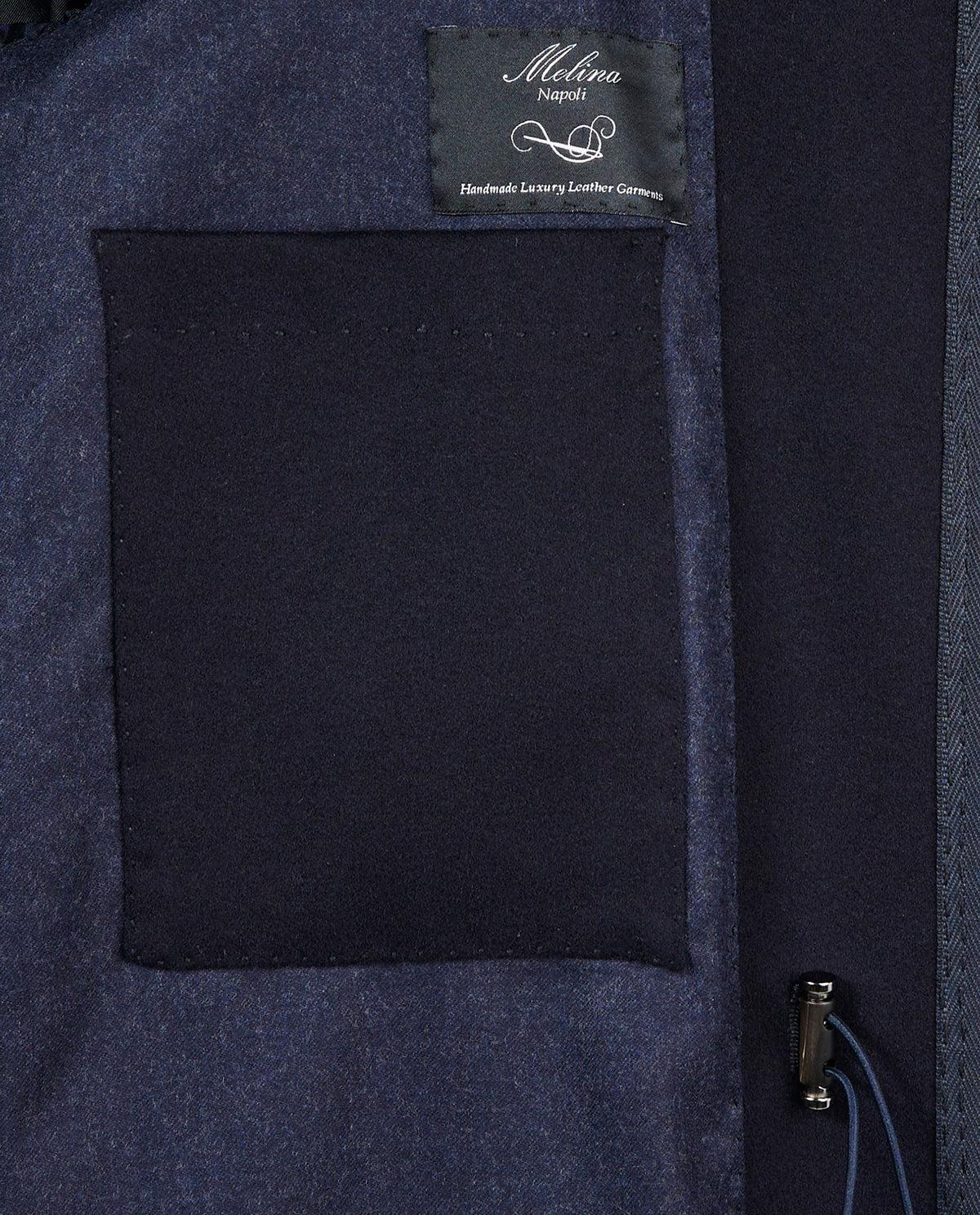 Handgemaakte Cashmere Fieldjacket - Donkerblauw