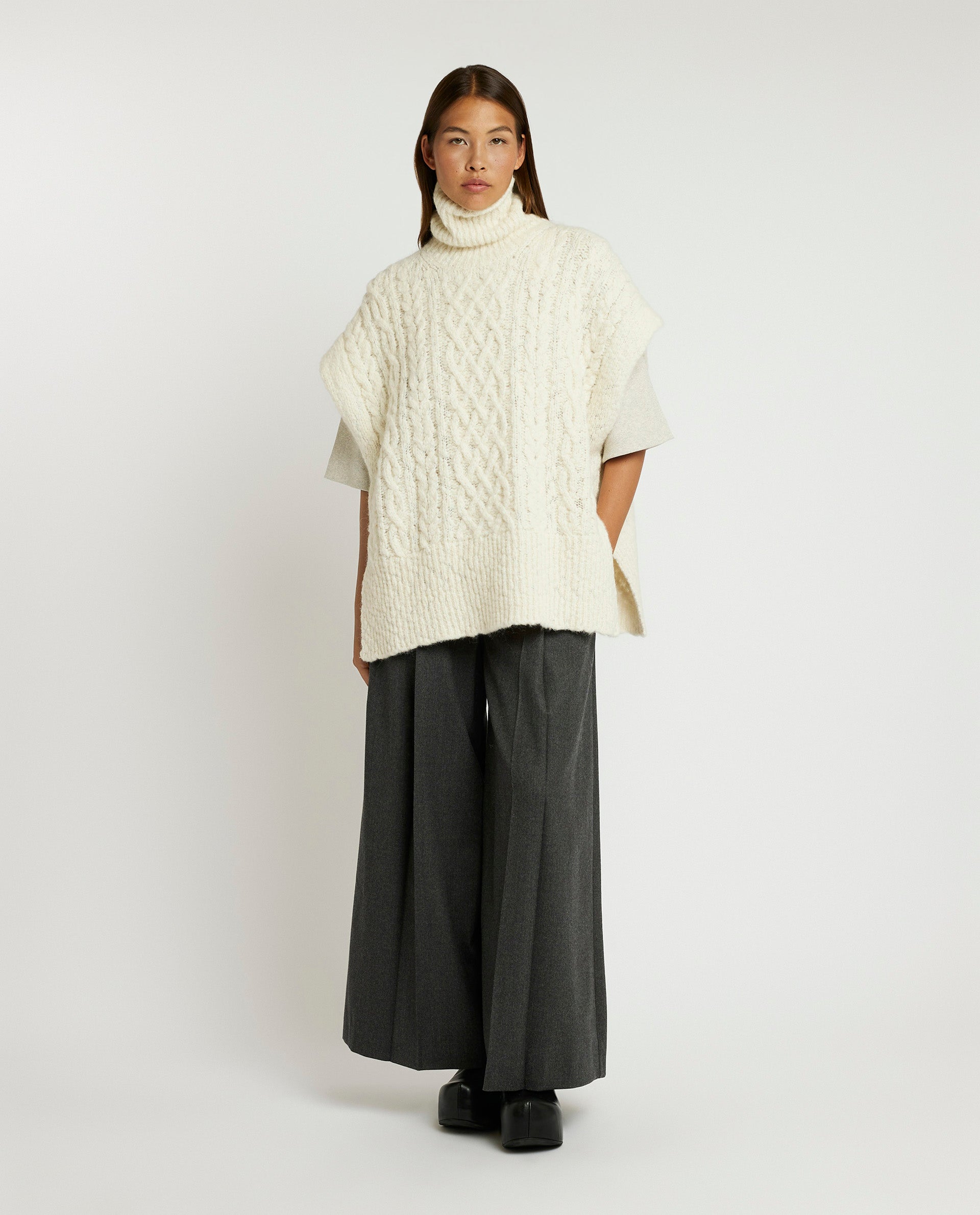 Wollen poncho