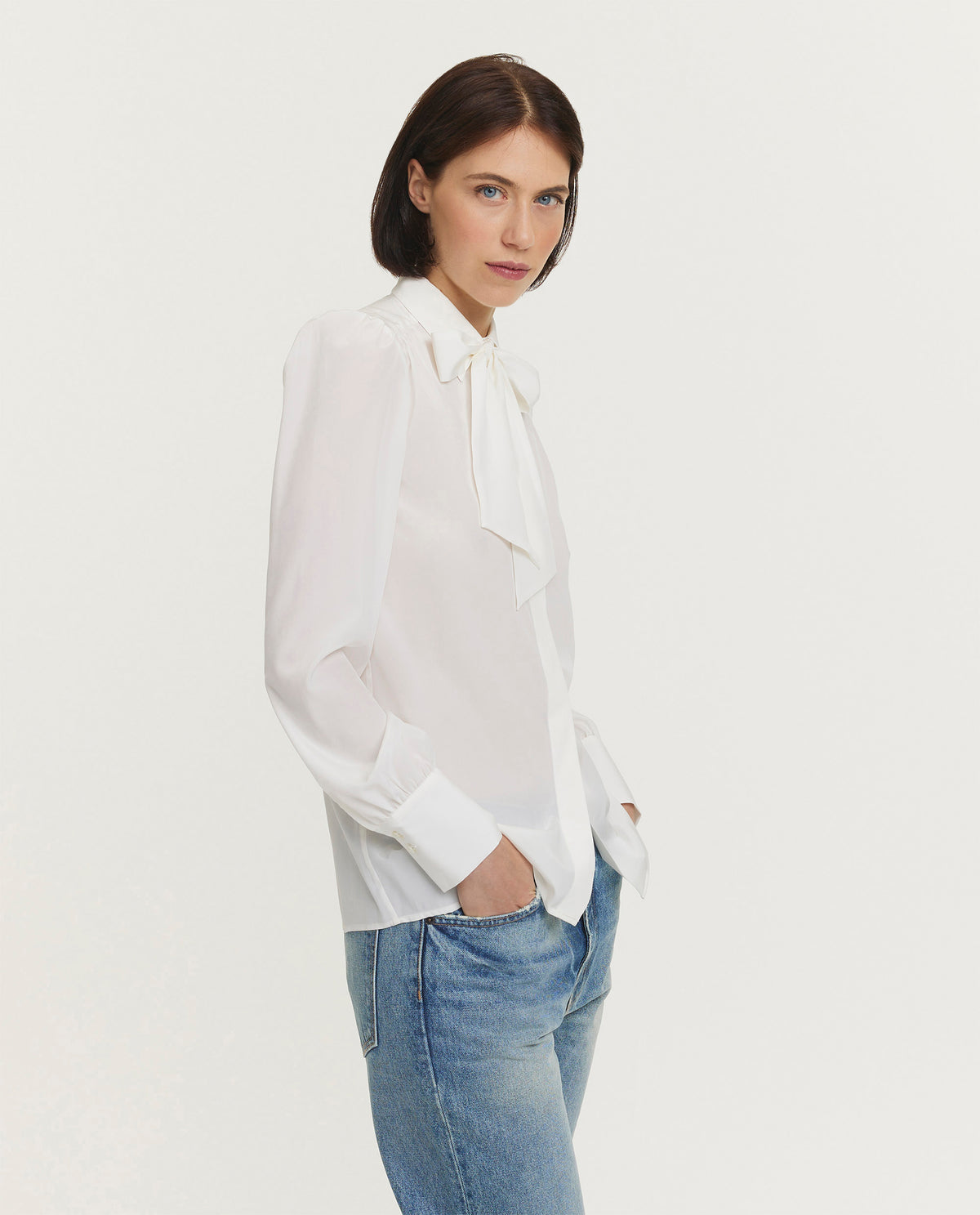 Zijden blouse