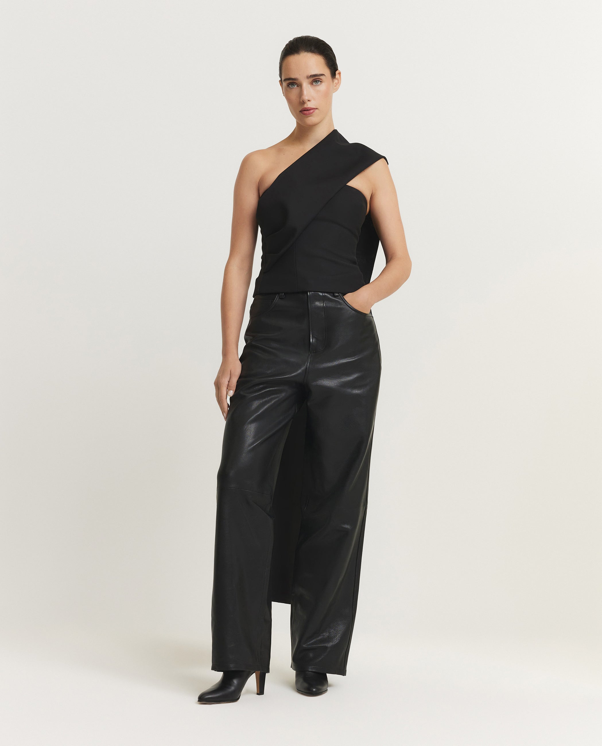 Baggy Leather Trousers
