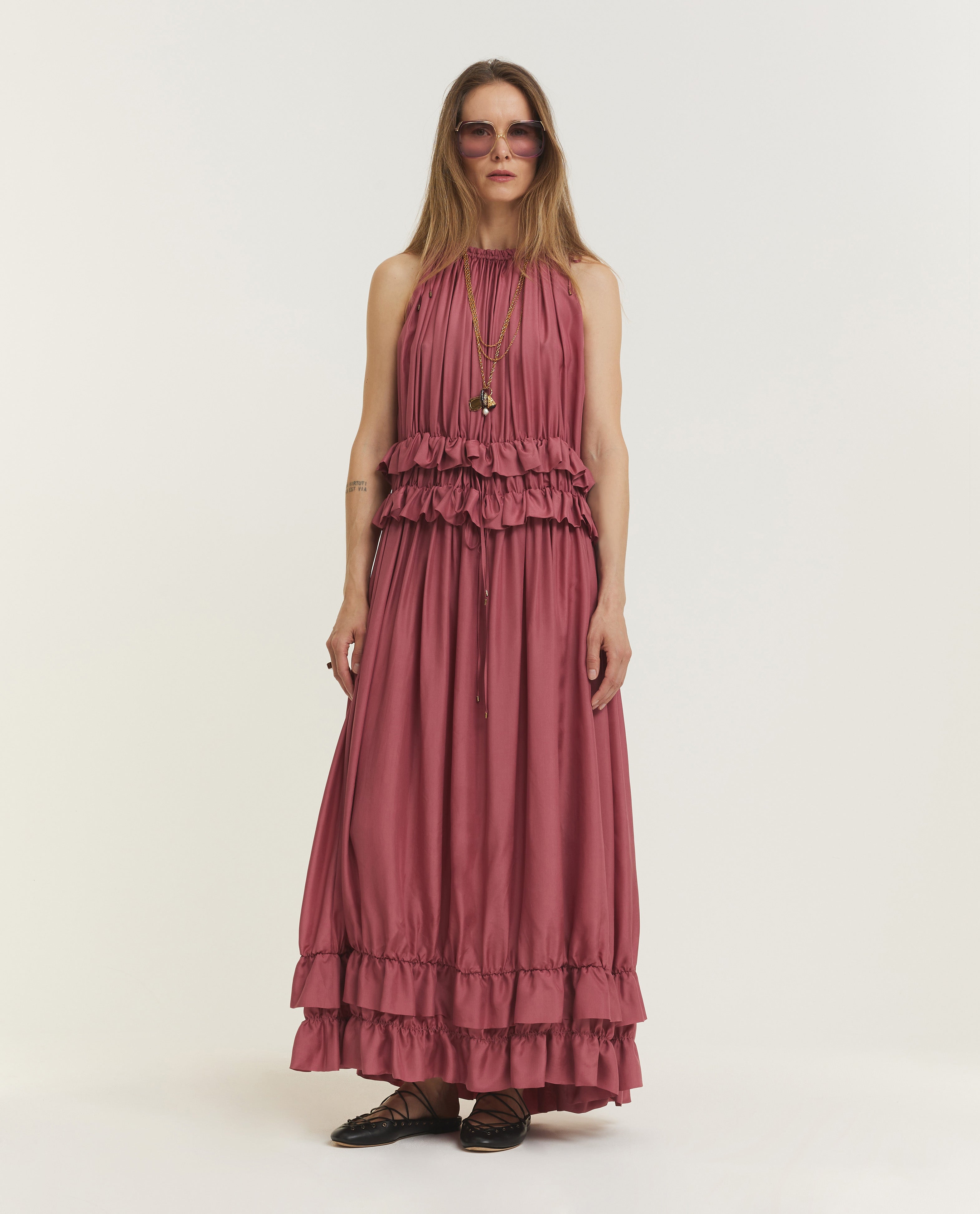 Sleeveless long dress