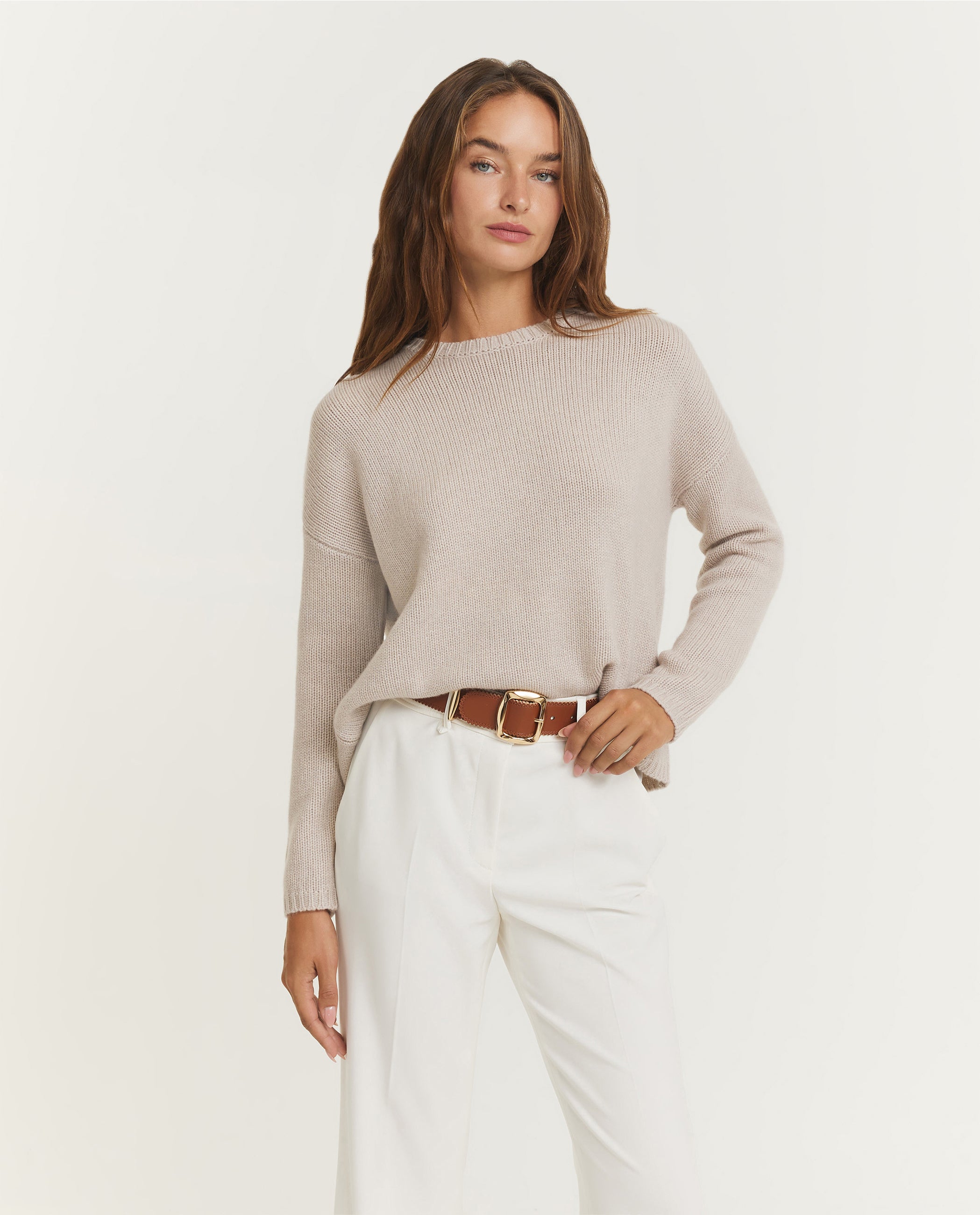 Coarse Crew Neck Sweater
