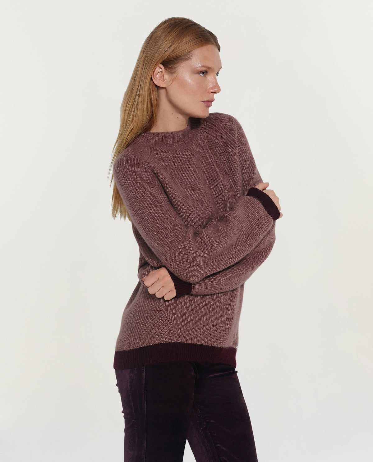 Cashmere-silk sweater