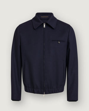 Wool Cashmere Blouson Jacket
