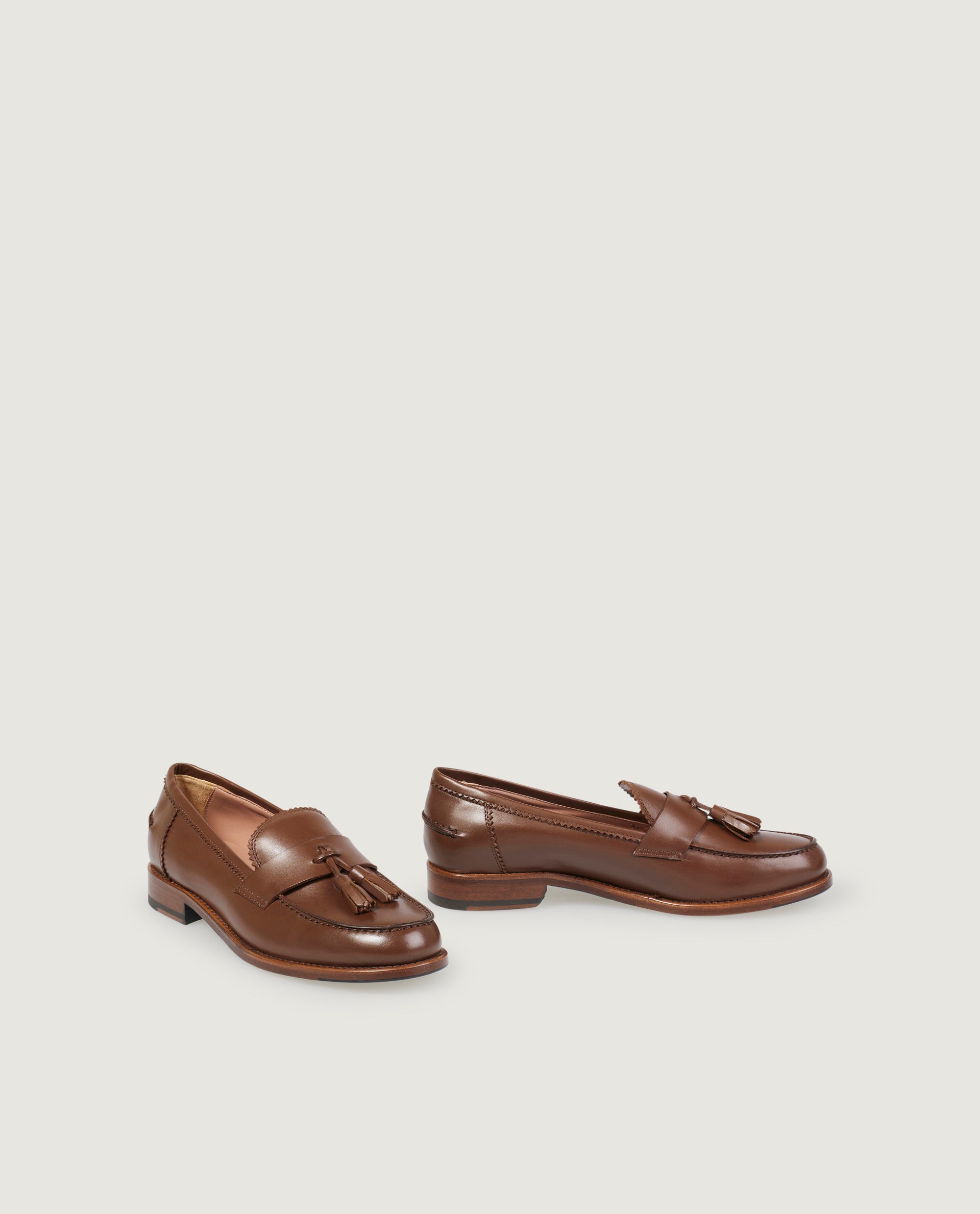 Leather loafers