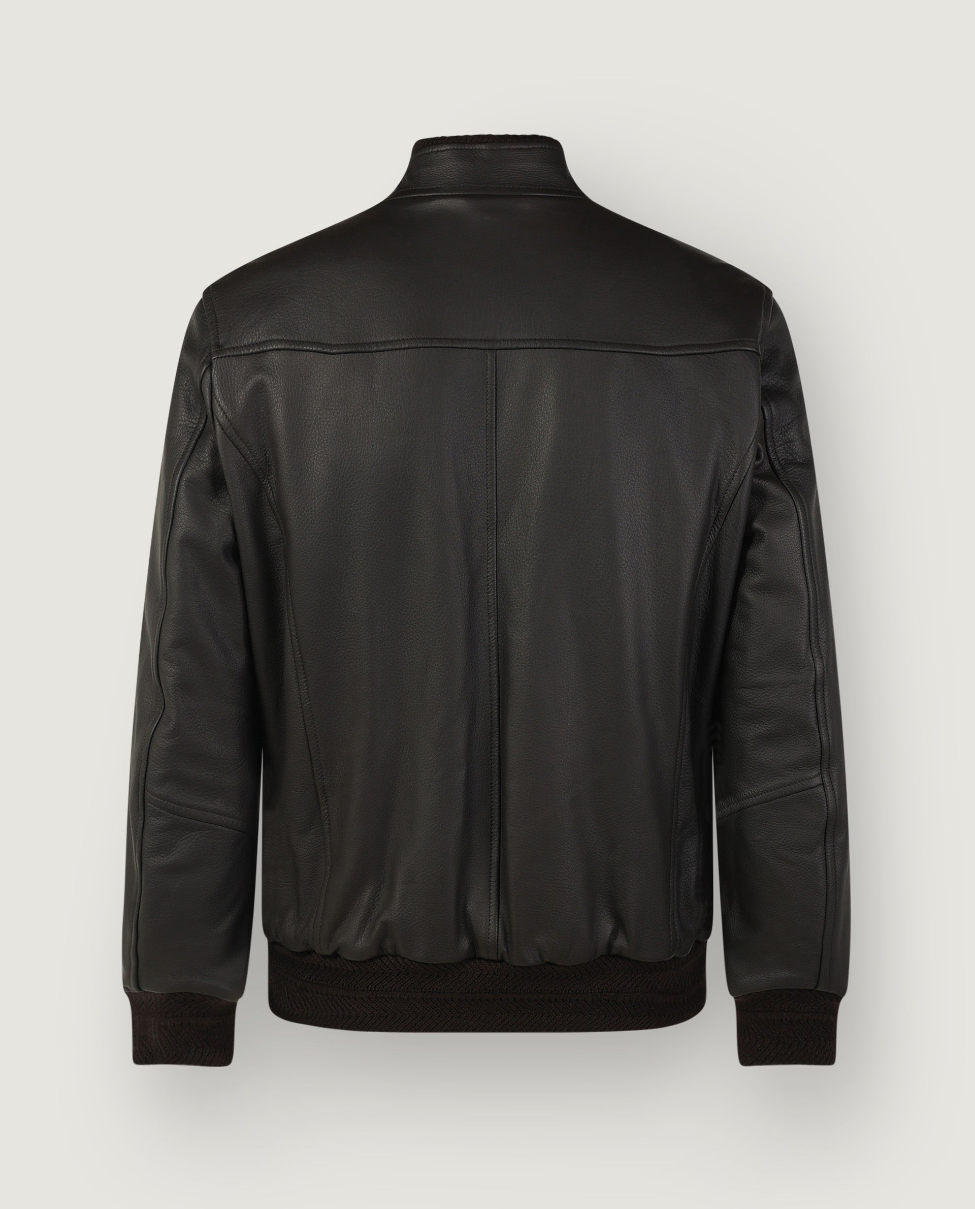 Reversible leather jacket