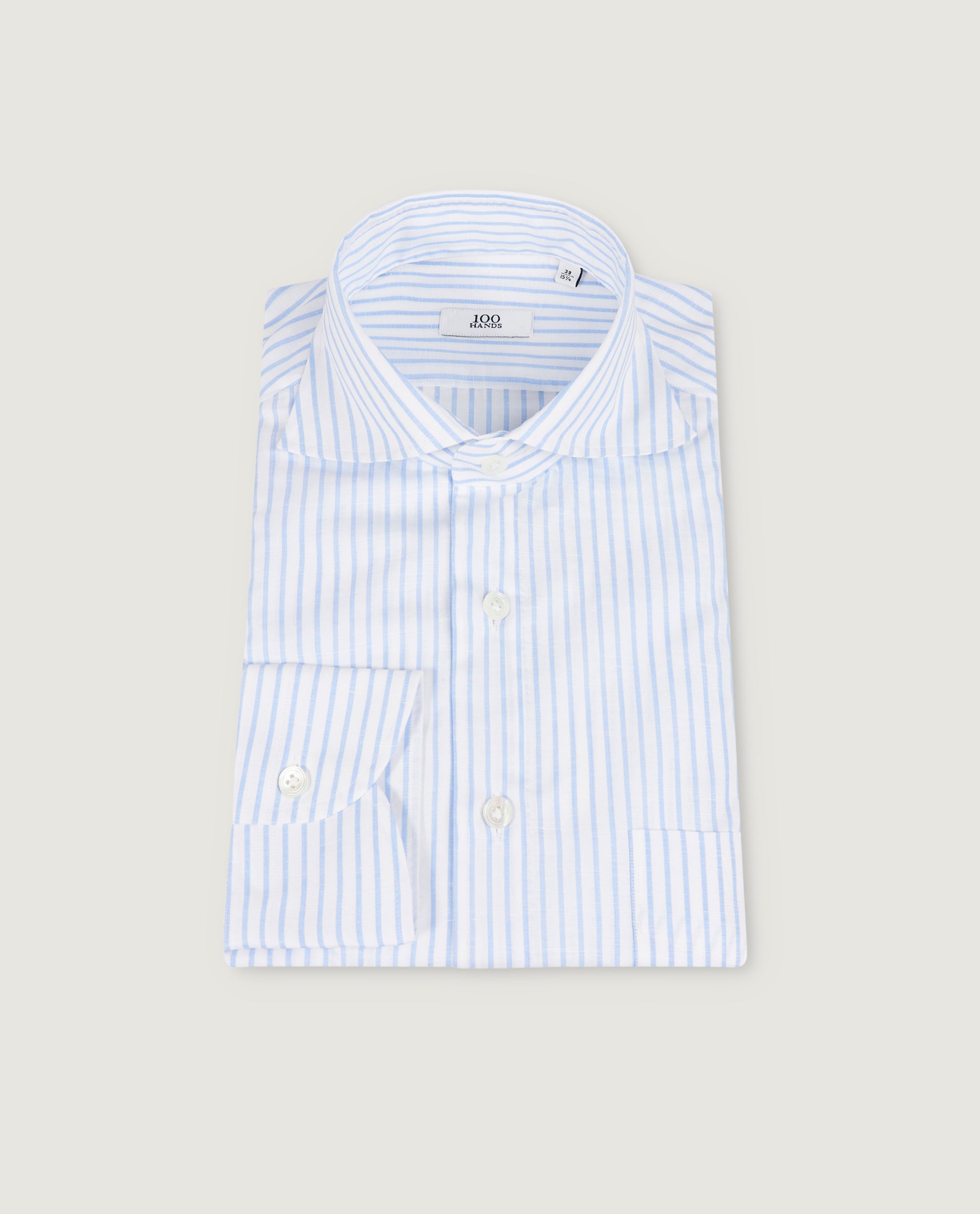 Cotton/Linen Striped Shirt