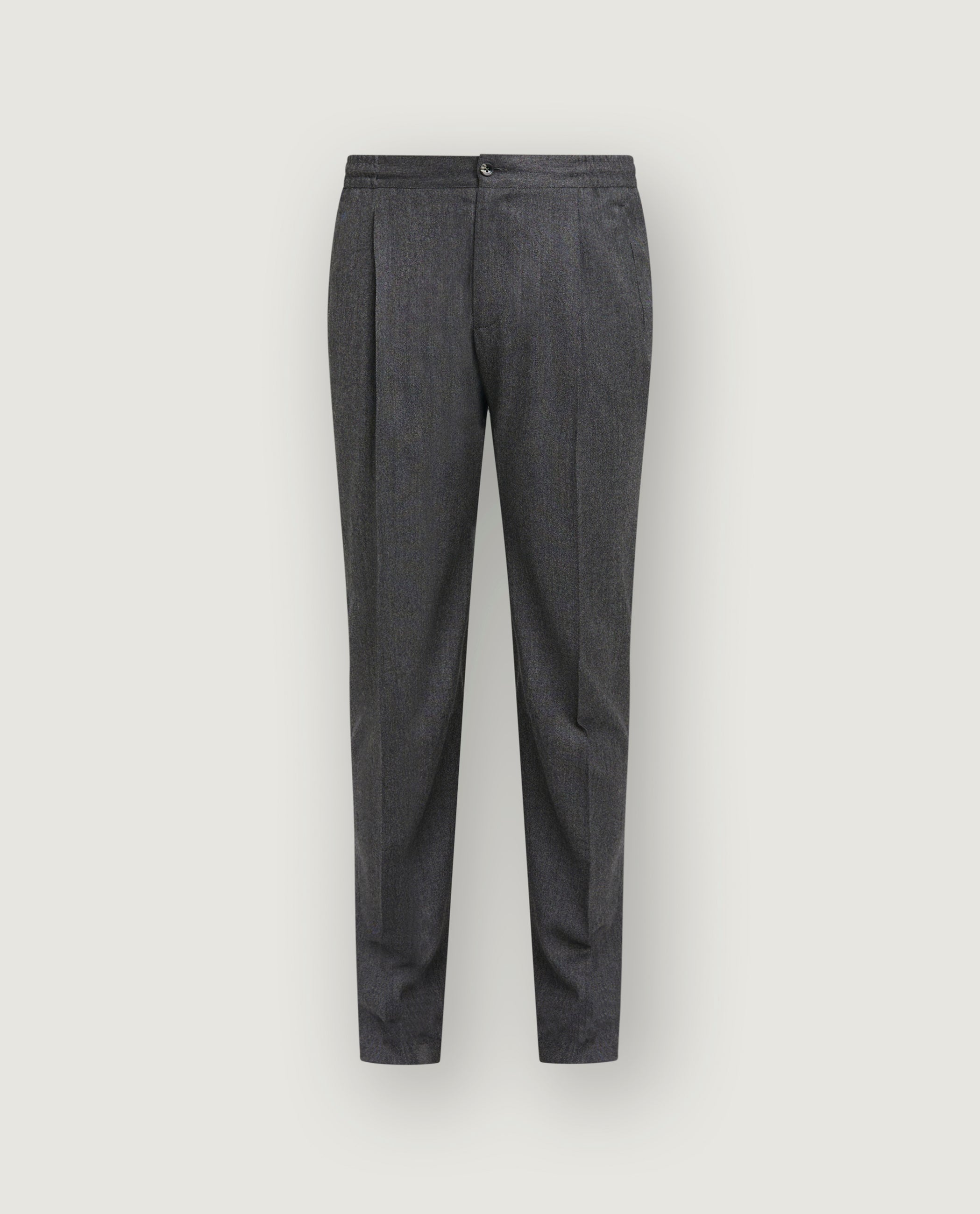 Wol Cashmere Casual Broek - Grijs