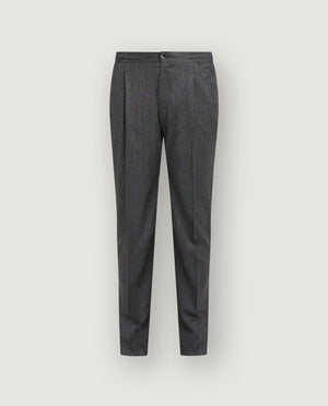Wol Cashmere Casual Broek - Grijs