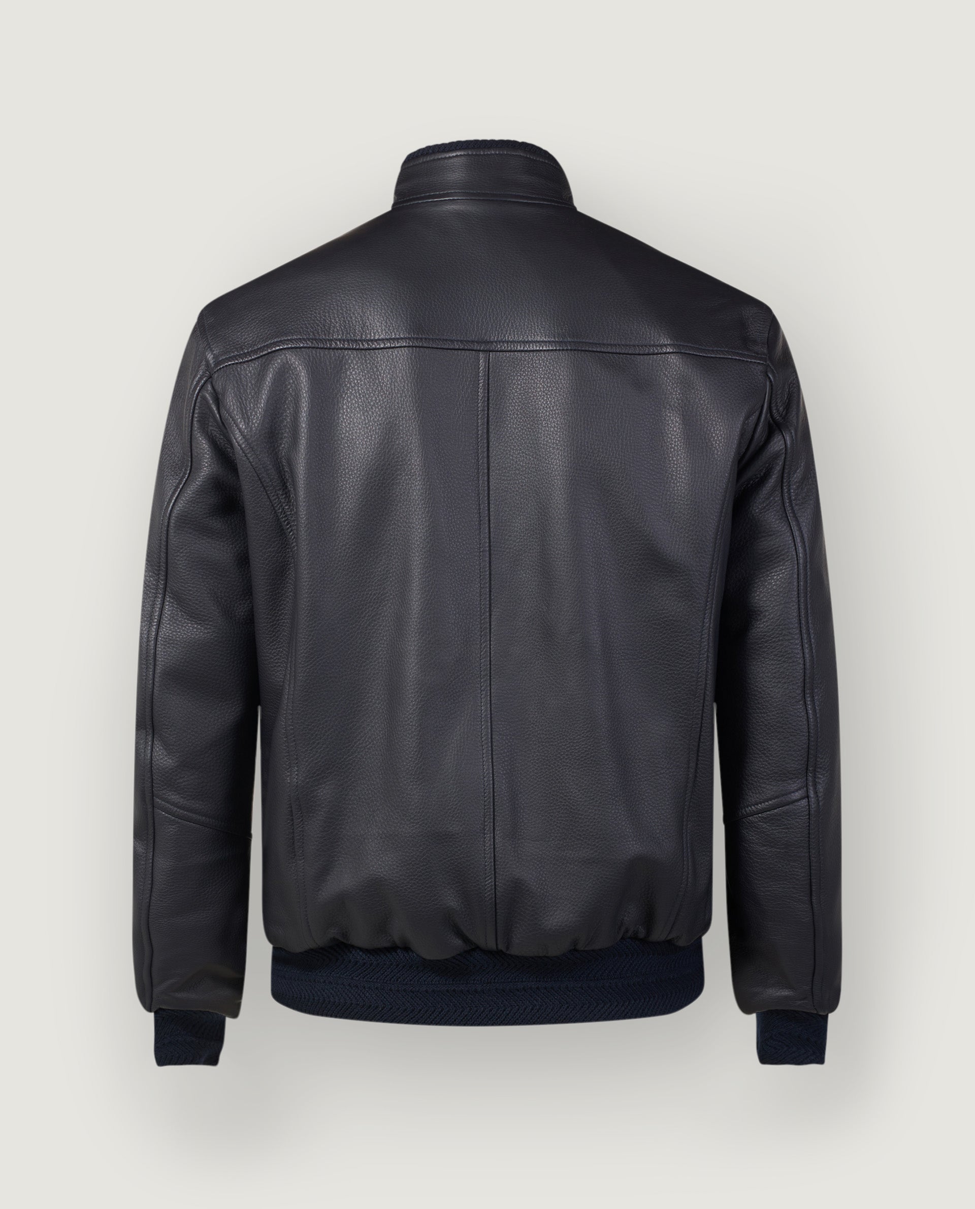 Reversible leather jacket