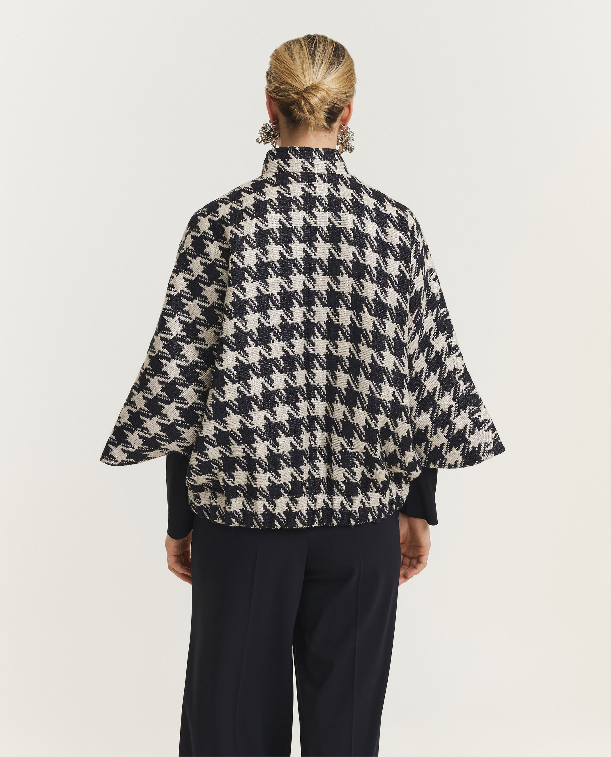 Pied-de-Poule Jas - Donkerblauw