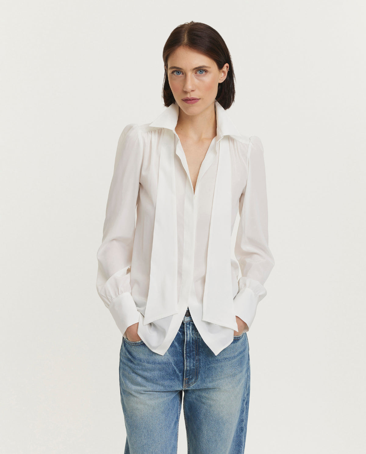 Zijden blouse