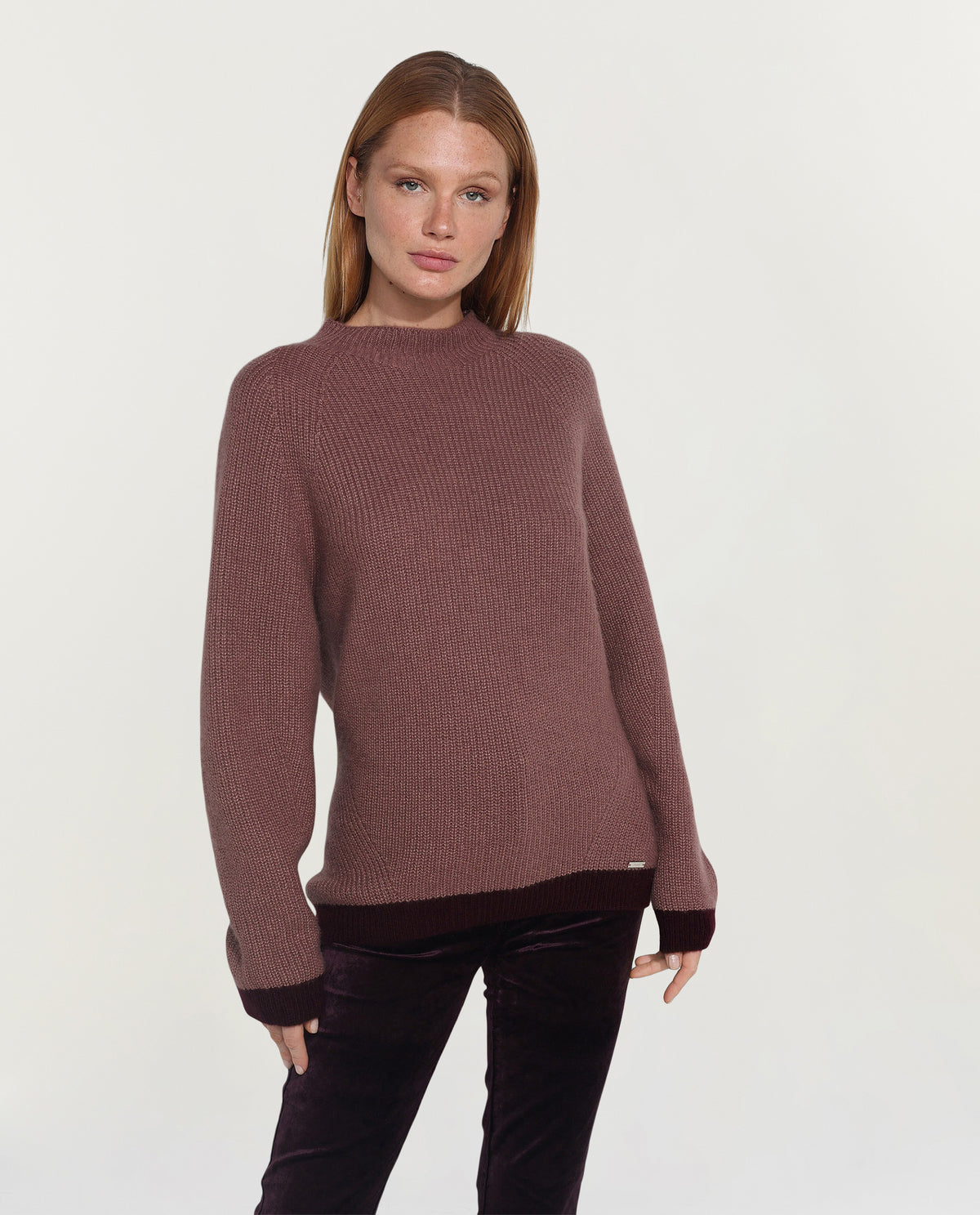 Cashmere-silk sweater