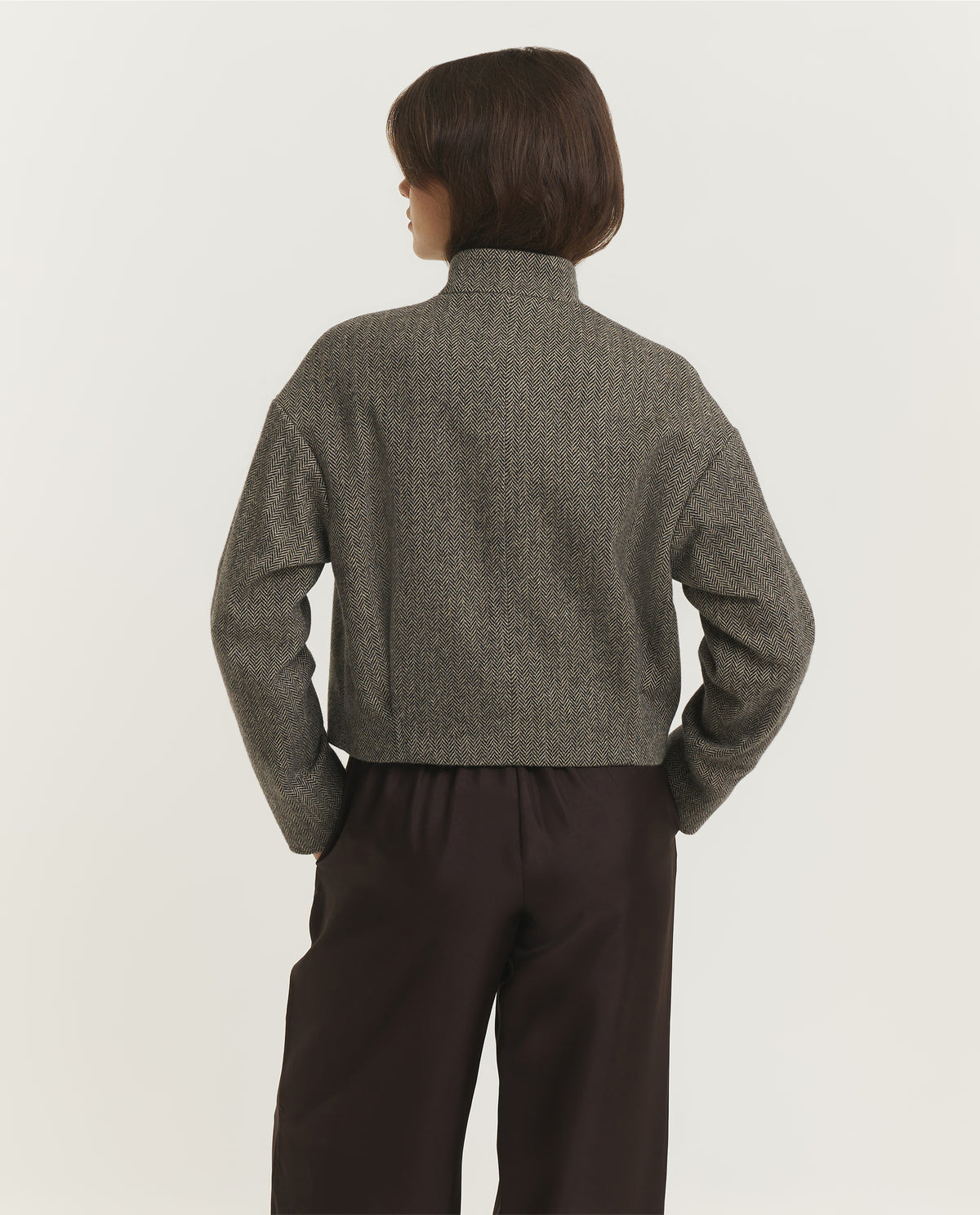 Wol Cashmere Peacoat - Grijs