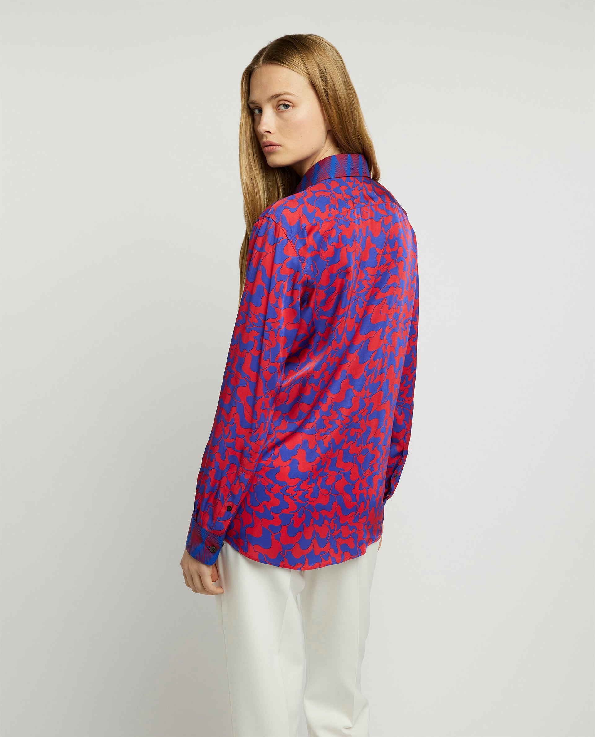 Soepele V-hals blouse