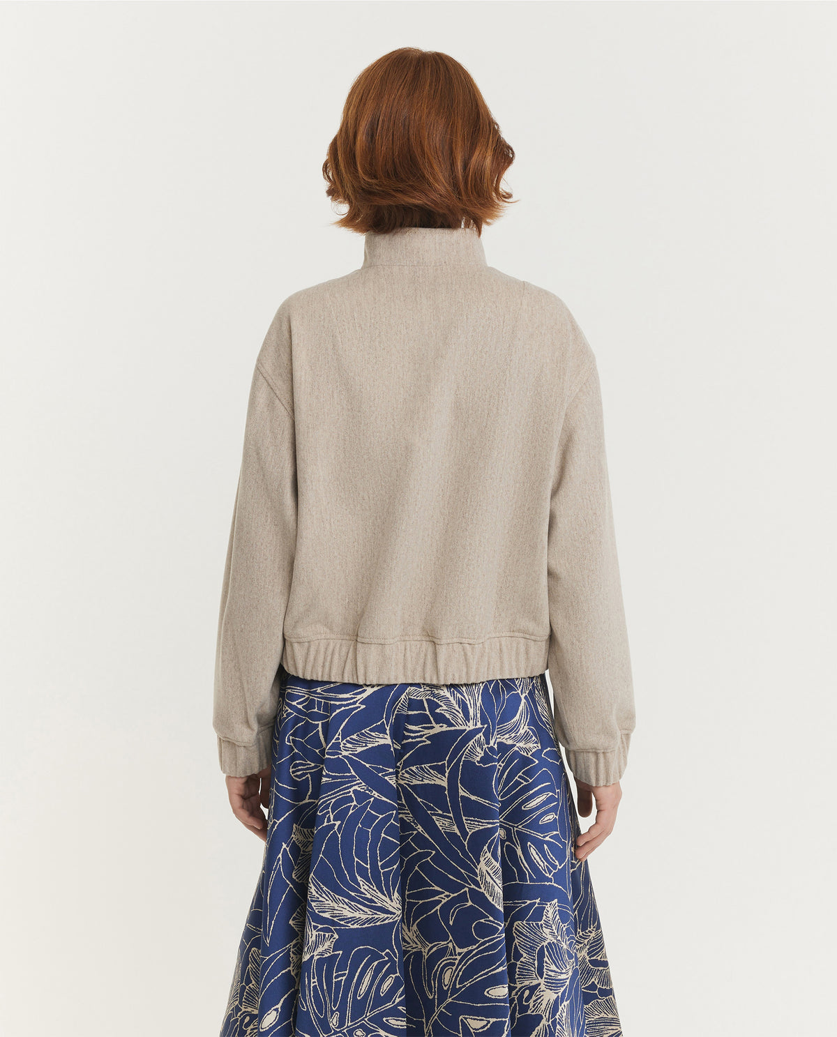 Wool Blend Bomber Jacket