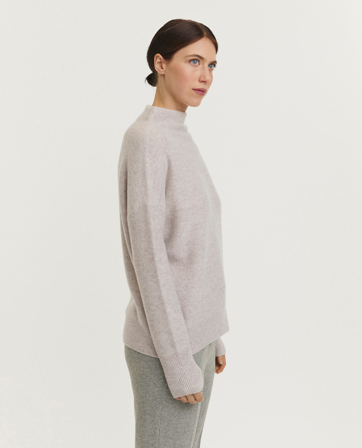 Cashmere funnel neck sweater