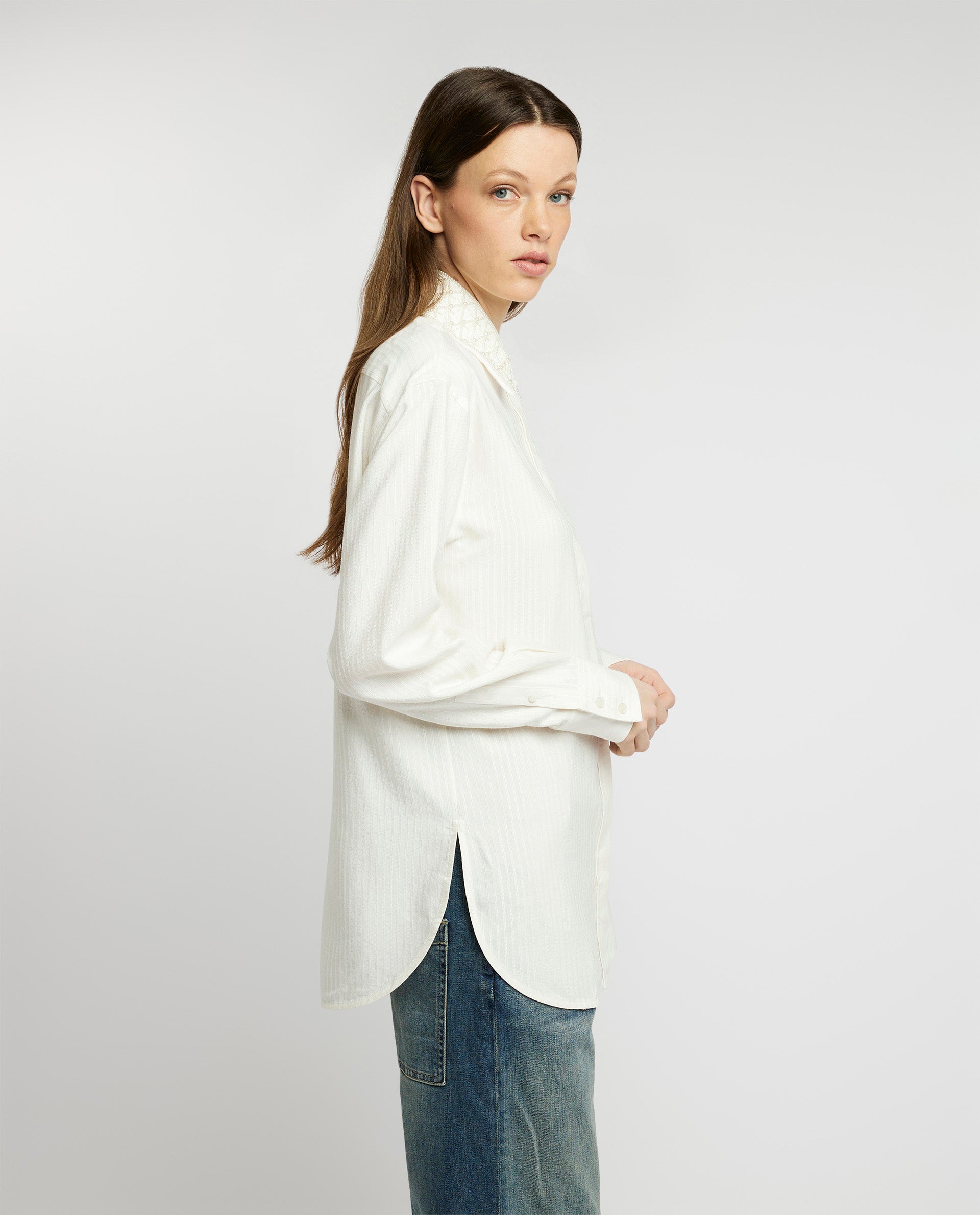 Cotton-silk blouse