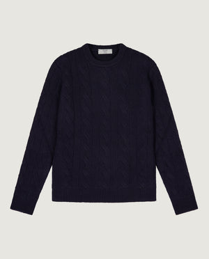 Cashmere Cable Crewneck