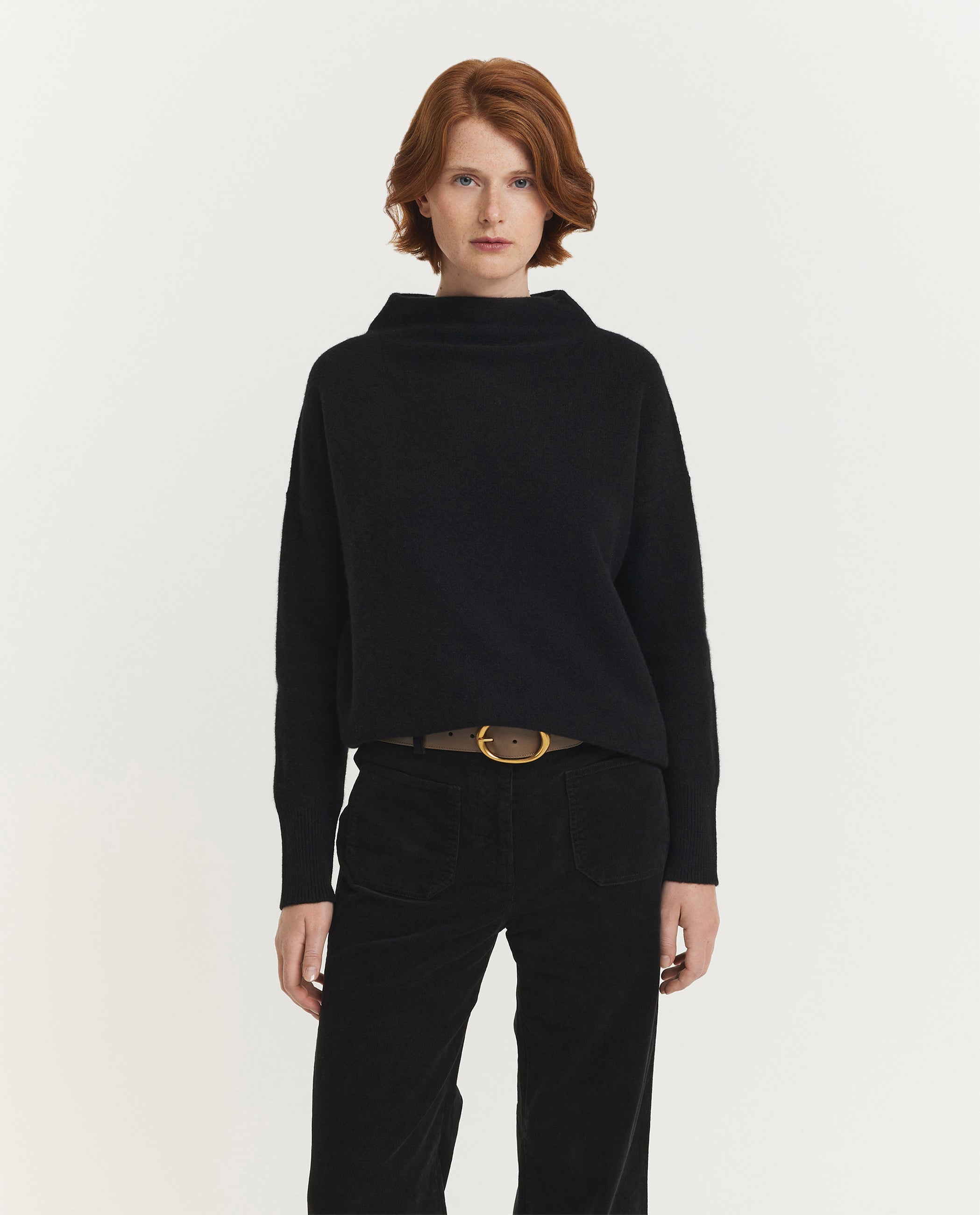 Plush Funnel Neck Pullover