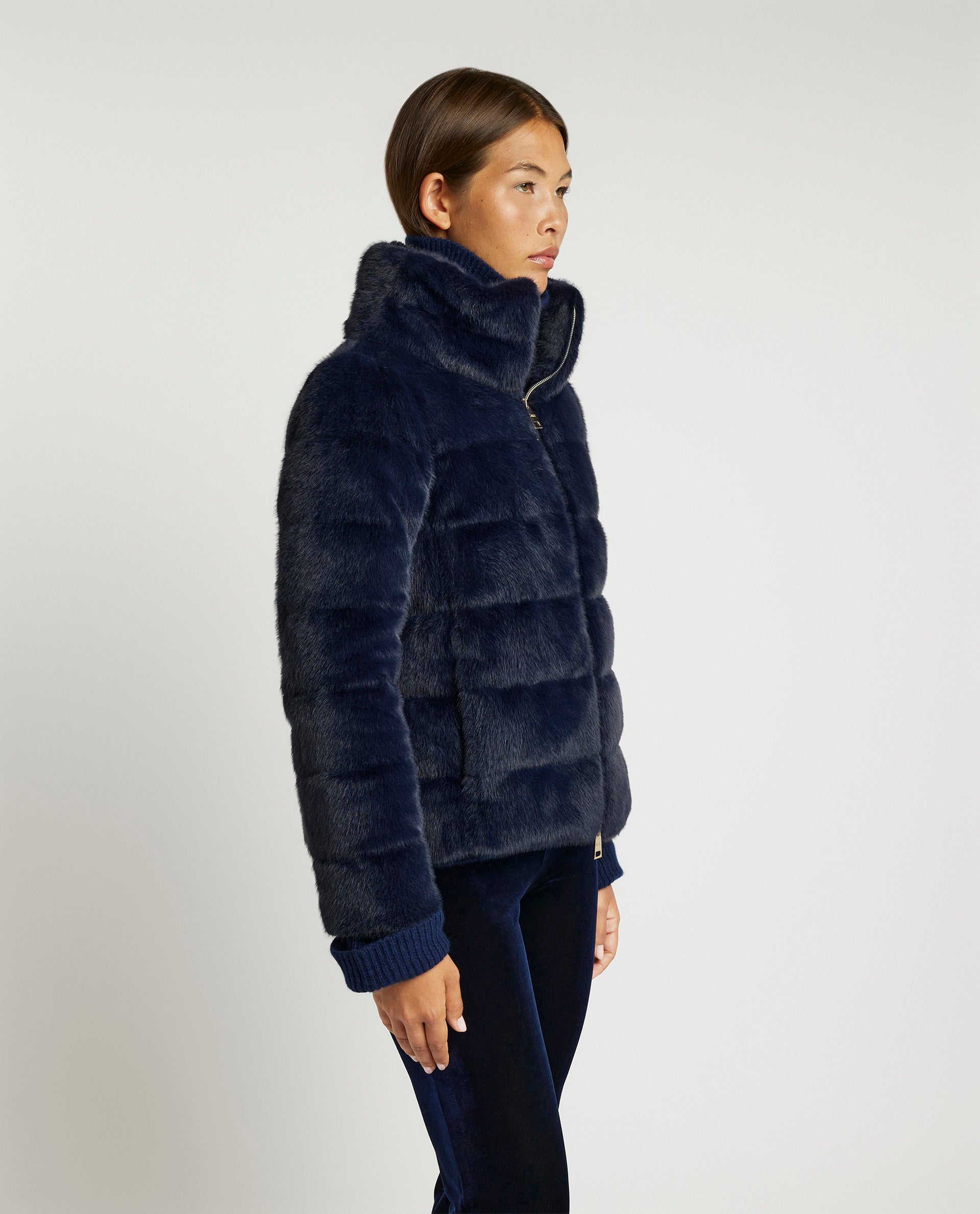 Faux fur jas