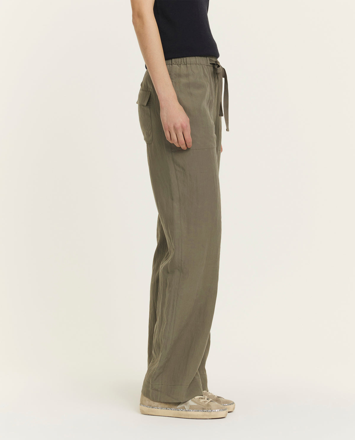 Wide leg utility pants 