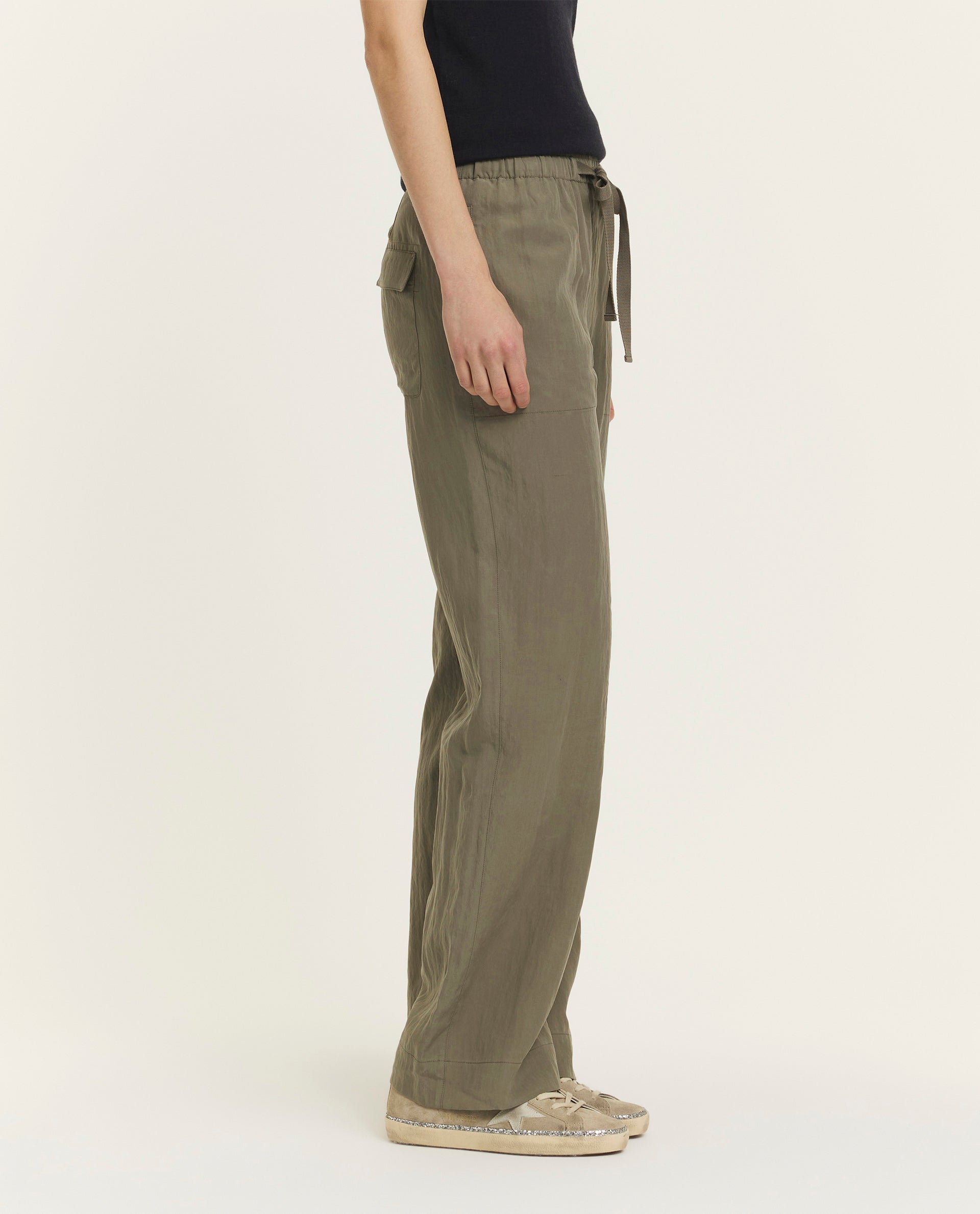 Wide leg utility pants 