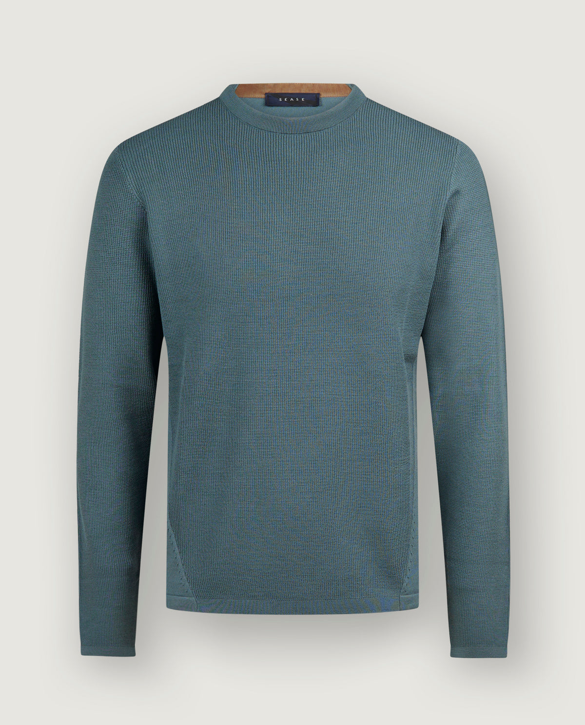 Wollen Ronde Hals Trui - Blauw