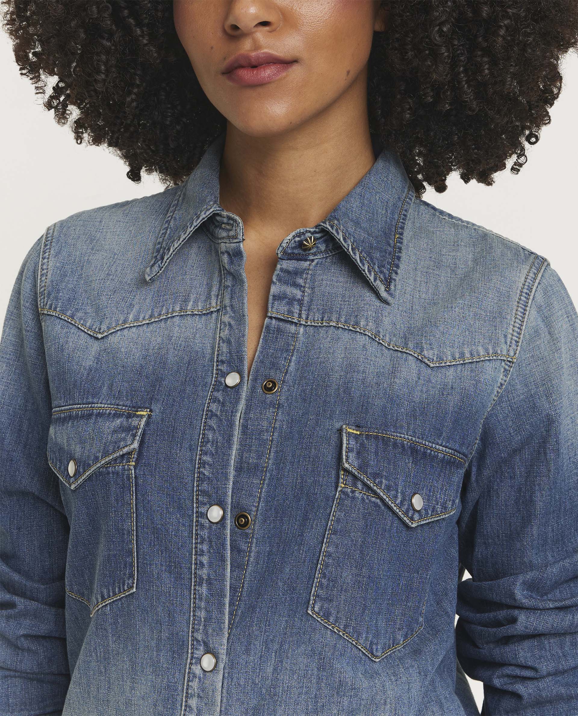 Denim blouse