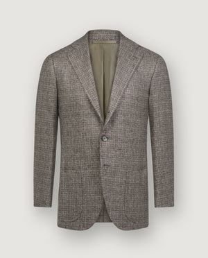 Cashmere Bouclé Jasje - Lichtbruin