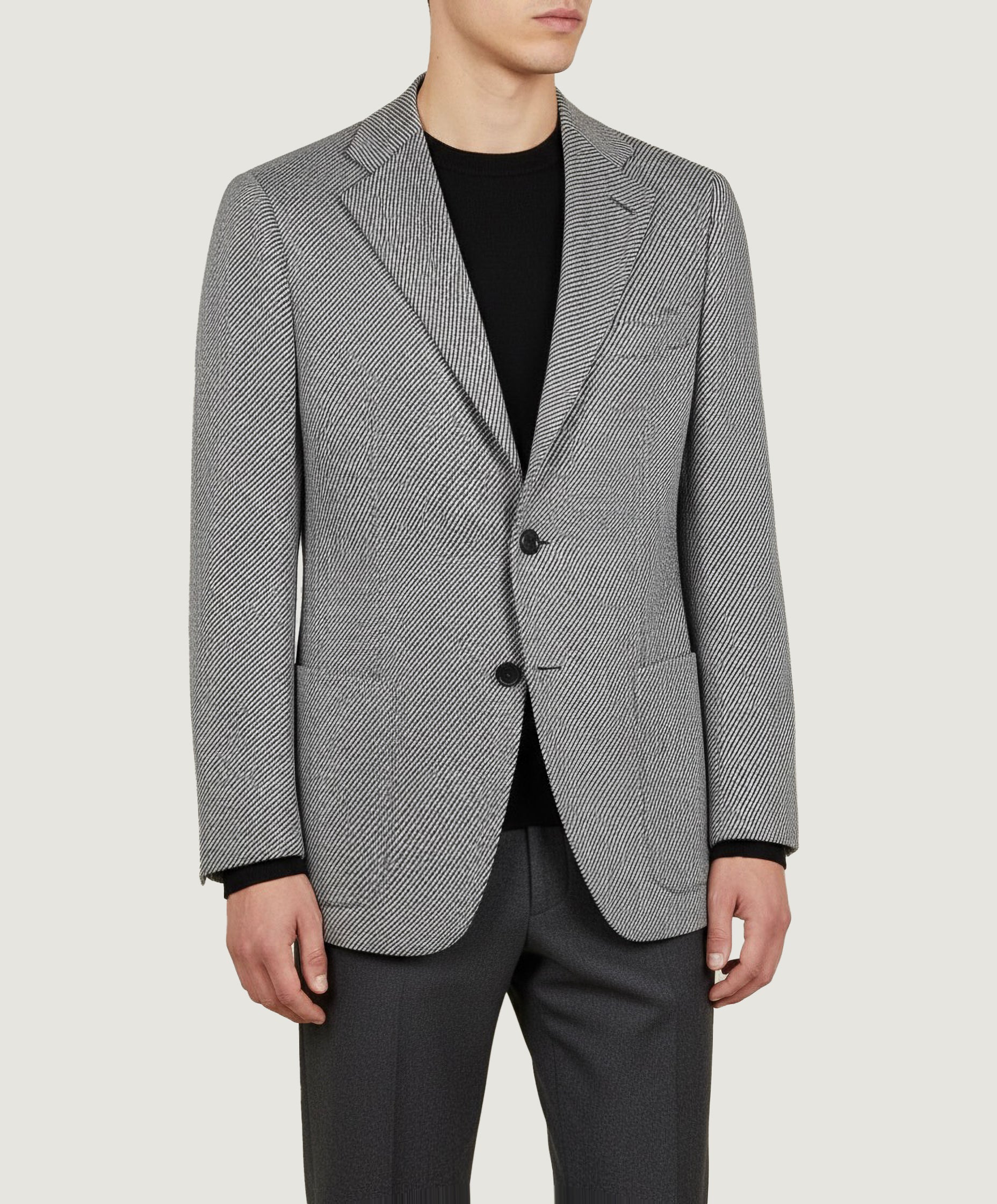 Twill Cashmere Jasje - Grijs