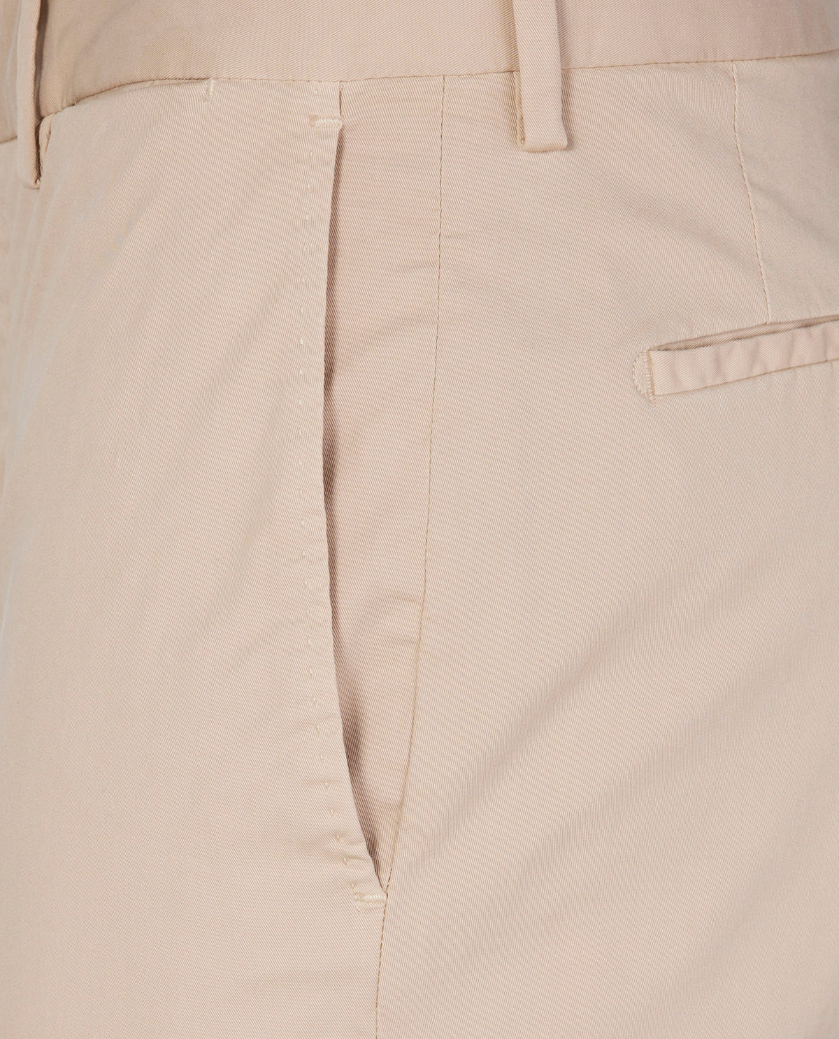 Katoen Stretch Chino - Lichtbruin