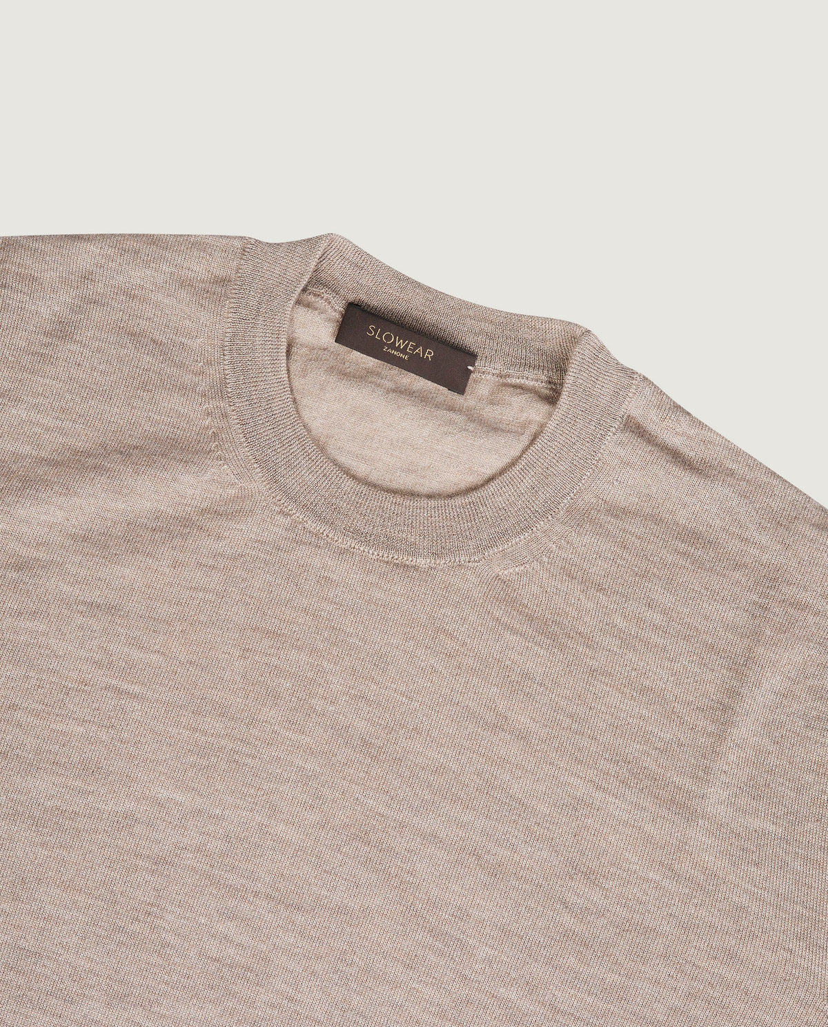 Cashmere Zijden Trui - Lichtbruin