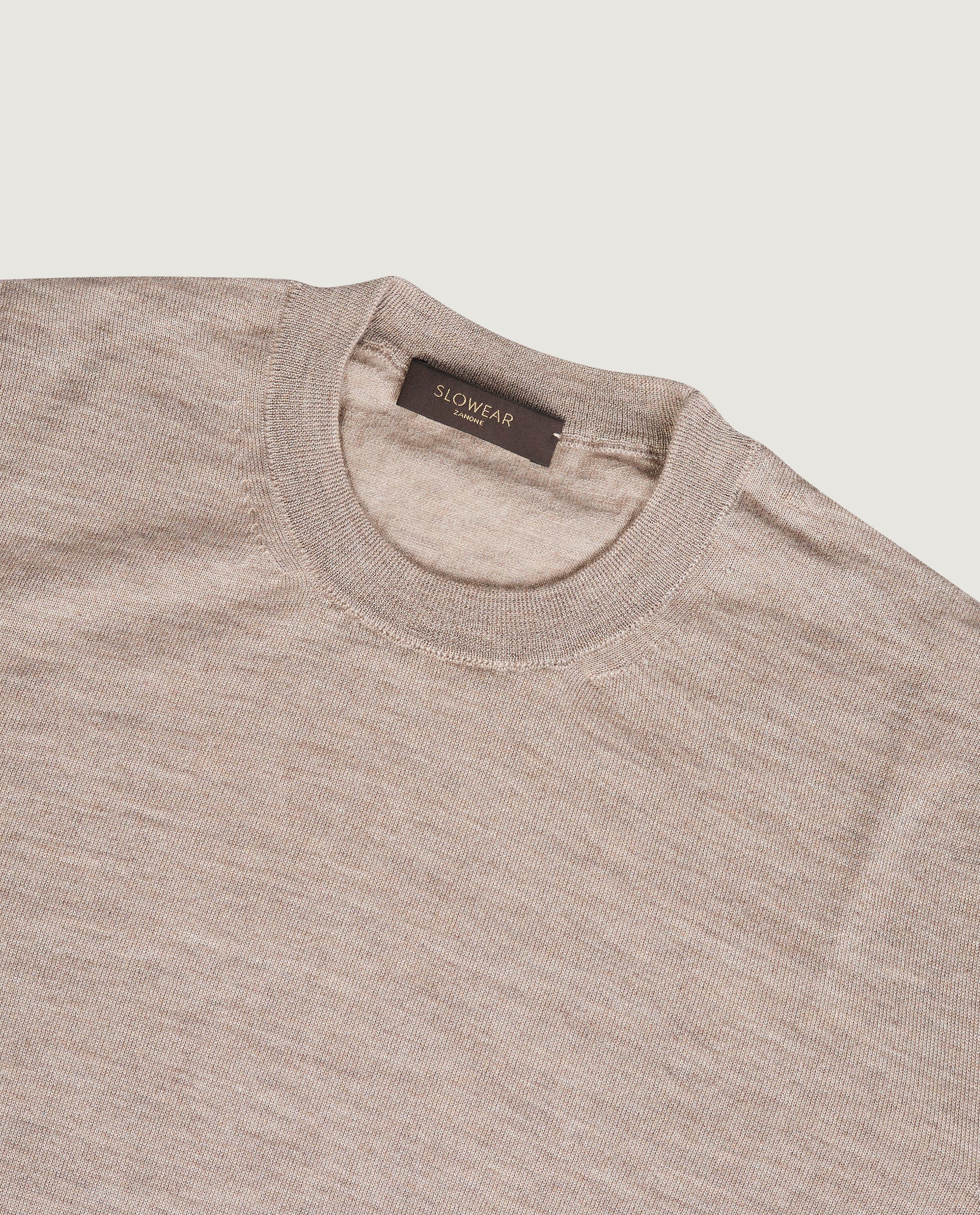 Cashmere Zijden Trui - Lichtbruin