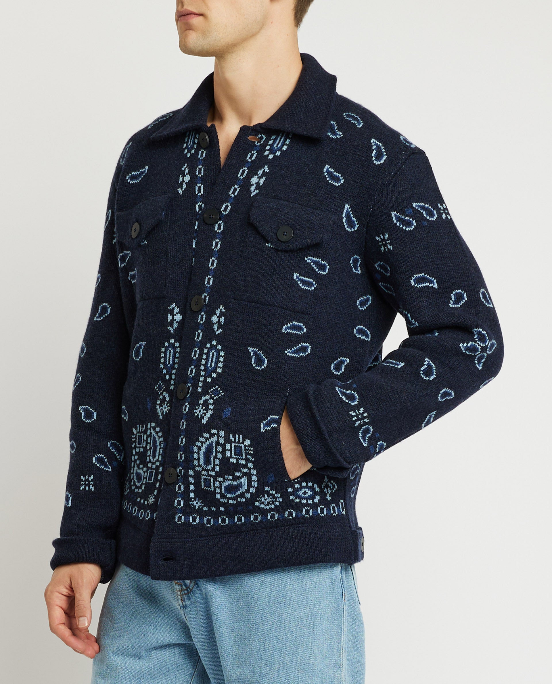 Bandana Piqué Jacquard Vest