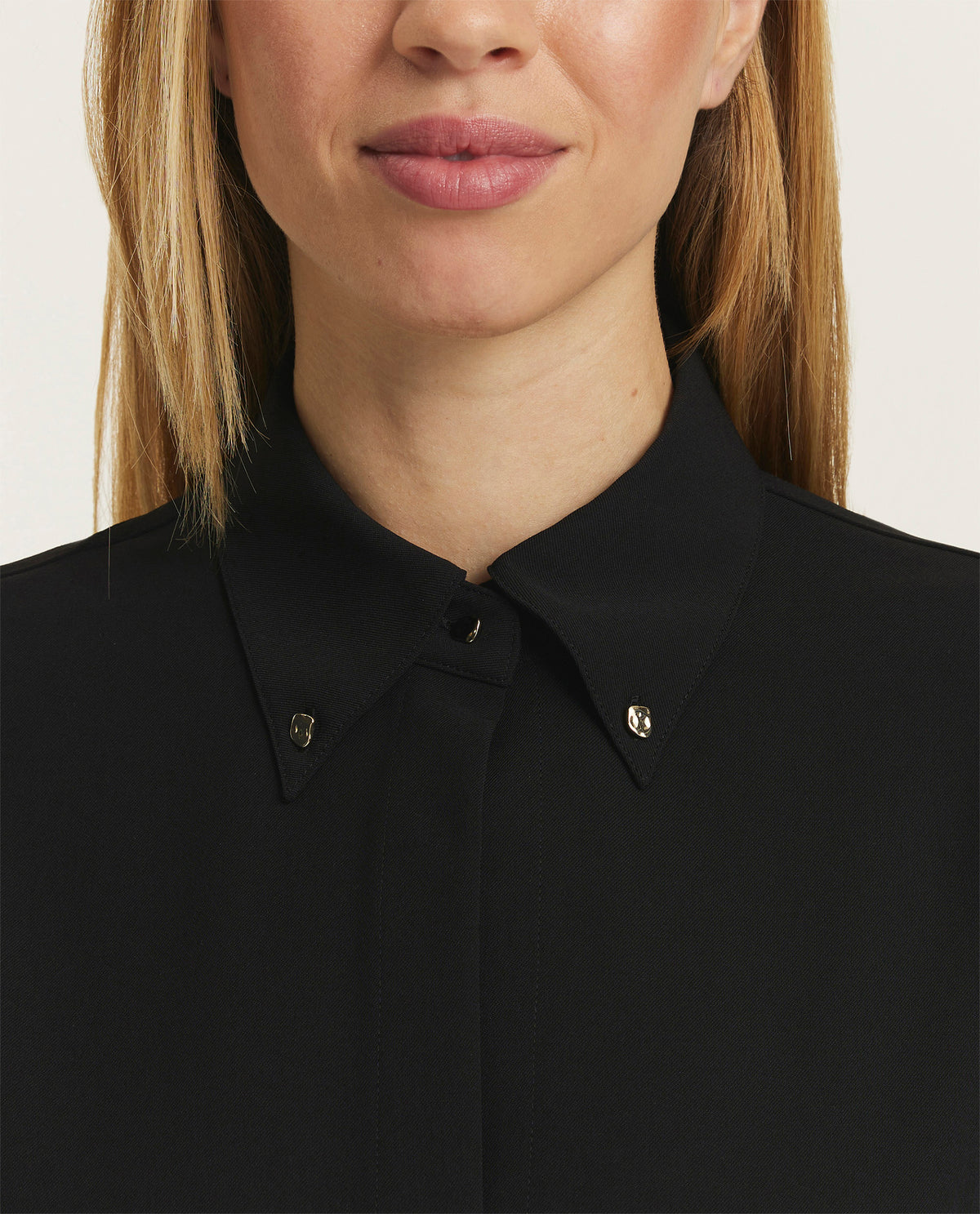 Embellished Point-Collar  Shirt