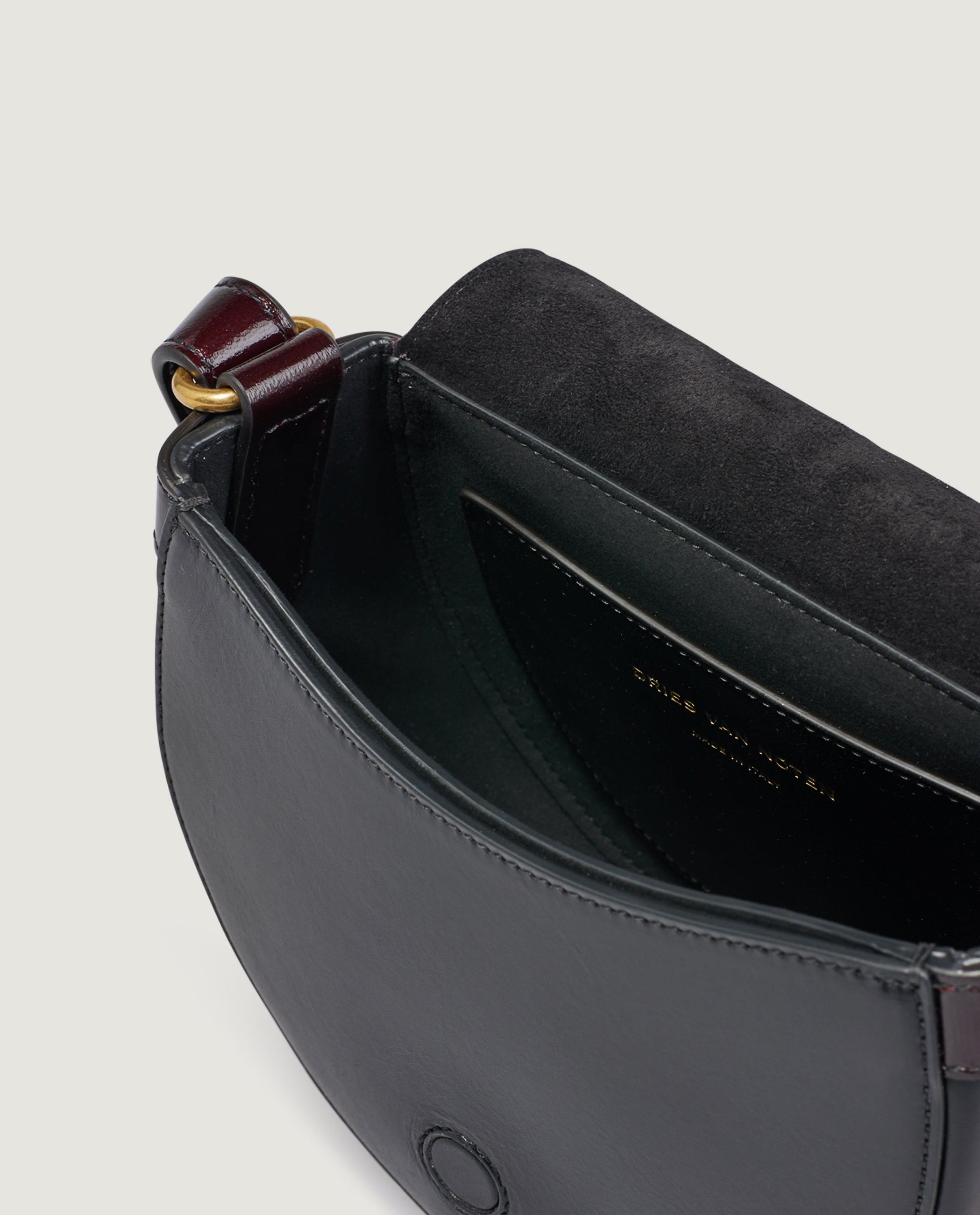Leather Arc Saddle Bag