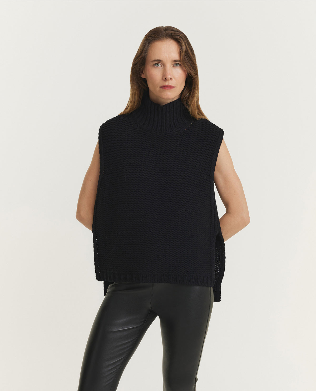 Sleeveless Wool Sweater