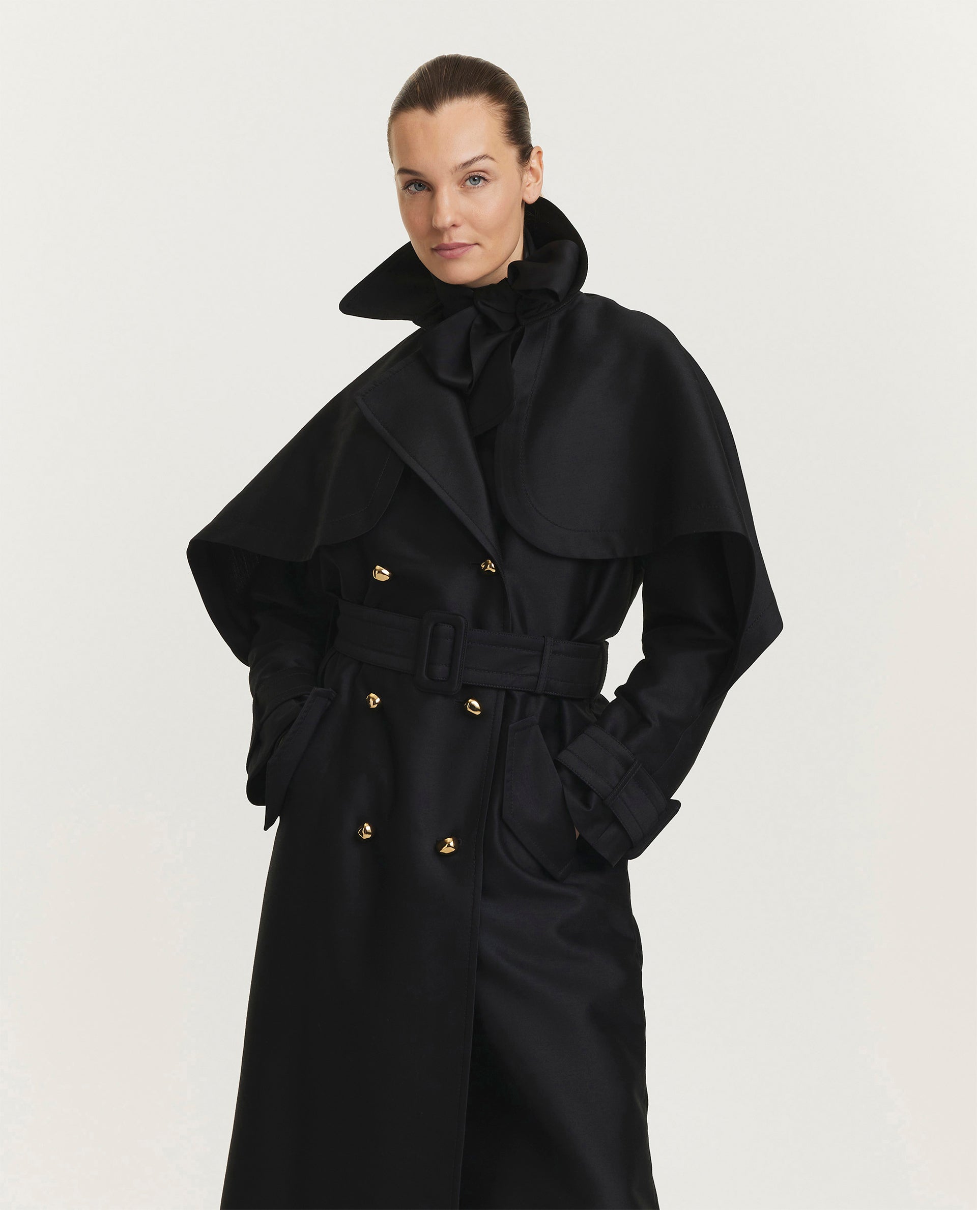 Wollen trenchcoat