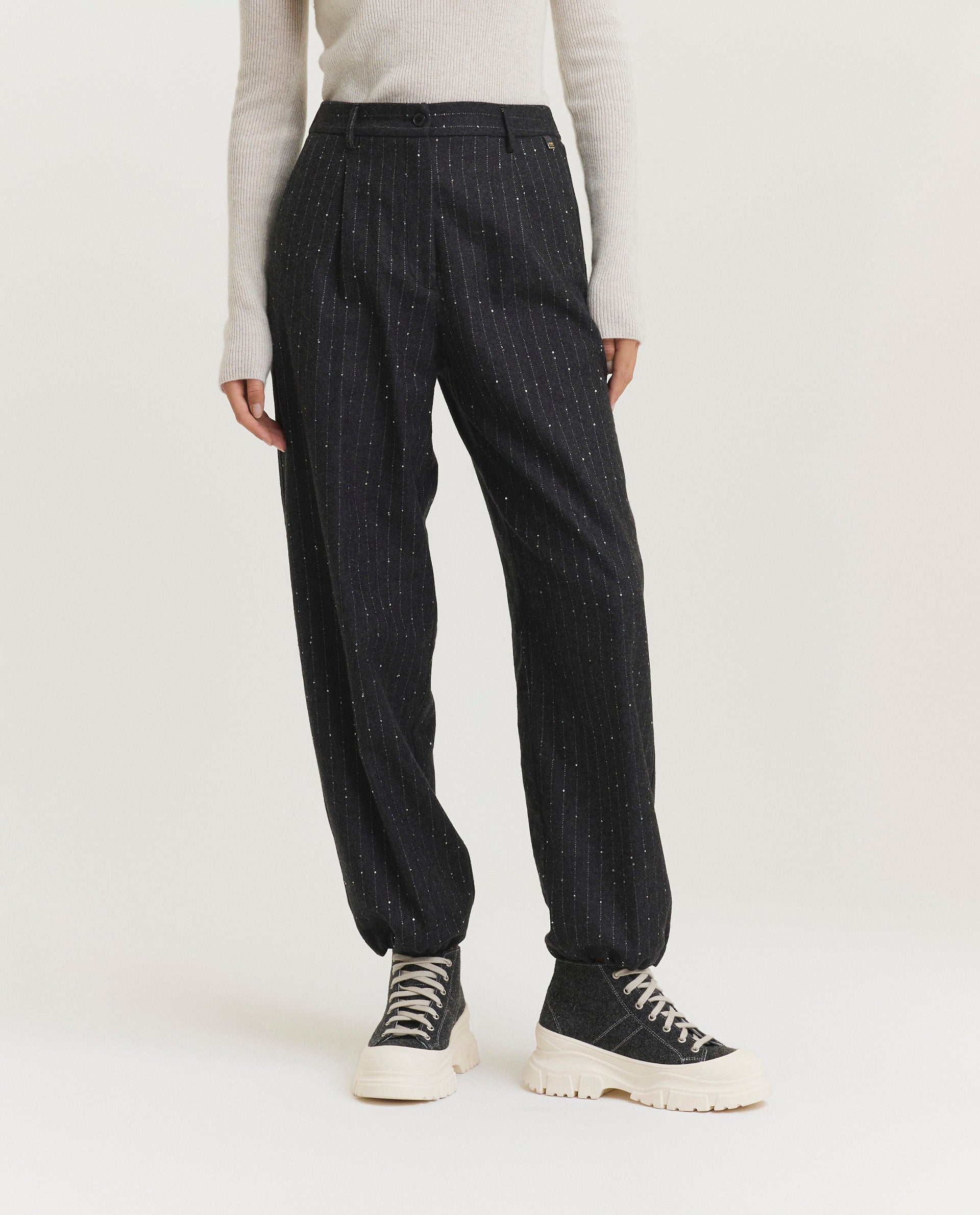 Wool blend pants