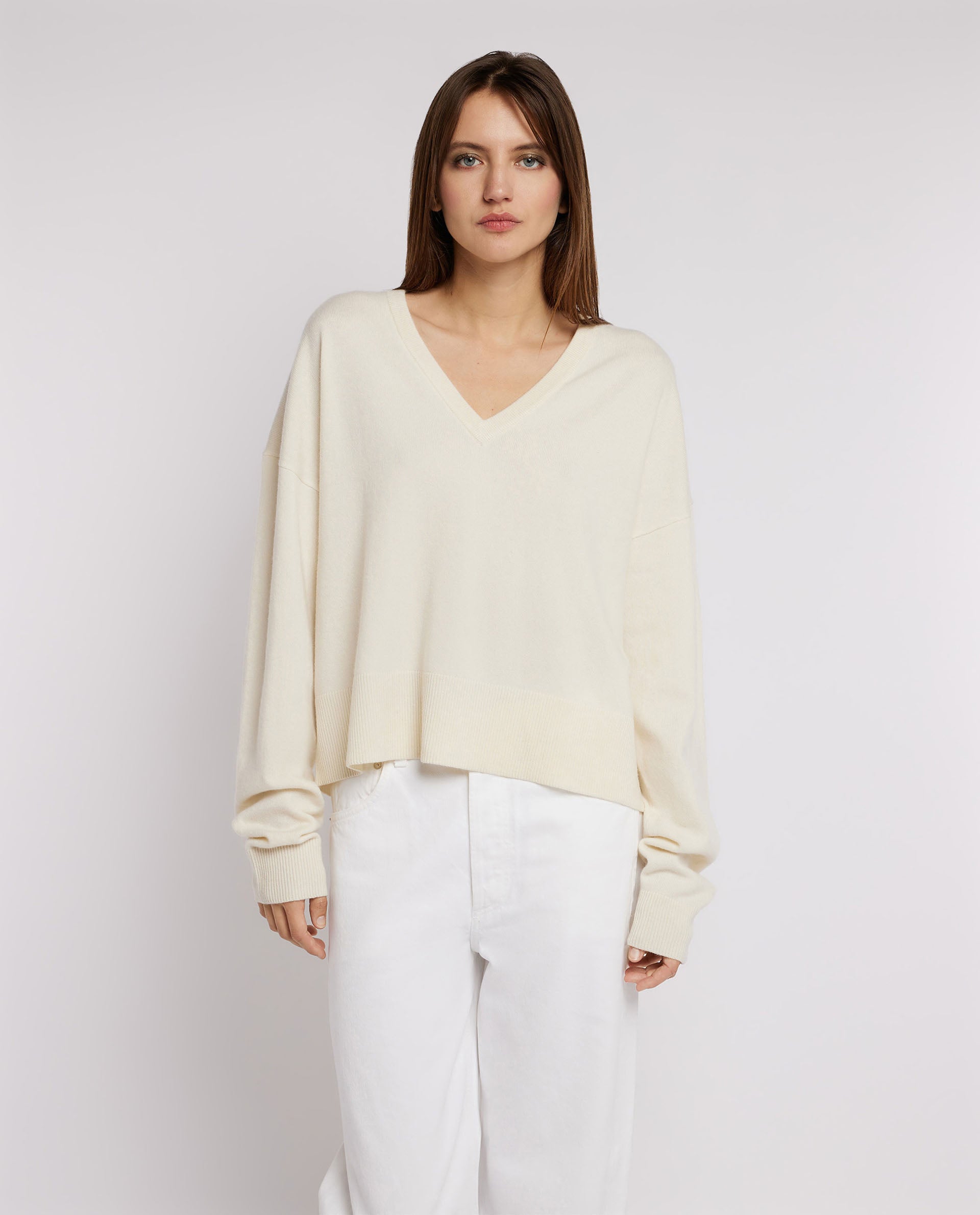 Cashmere V-neck sweater